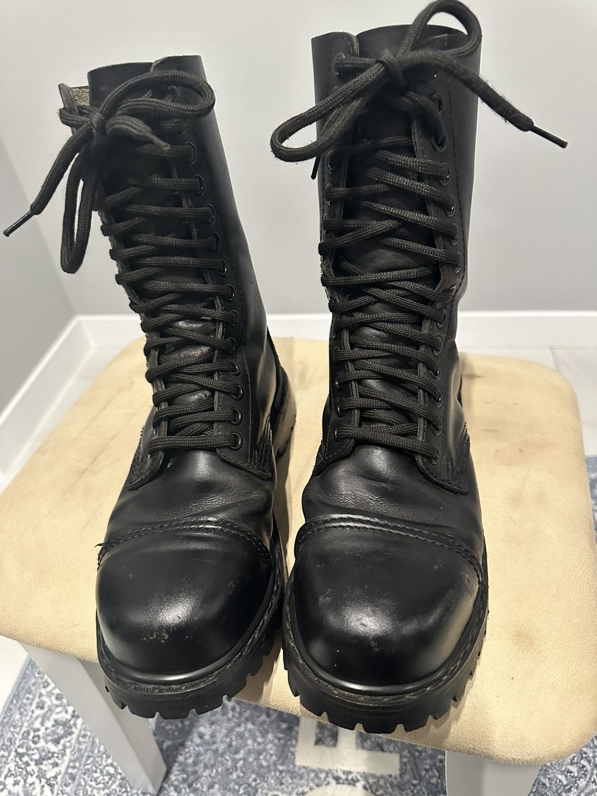 Undercover Undercover Avant Garde Vintage Leather Boots Steel Toe Size US 5 / EU 37 - 22 Thumbnail