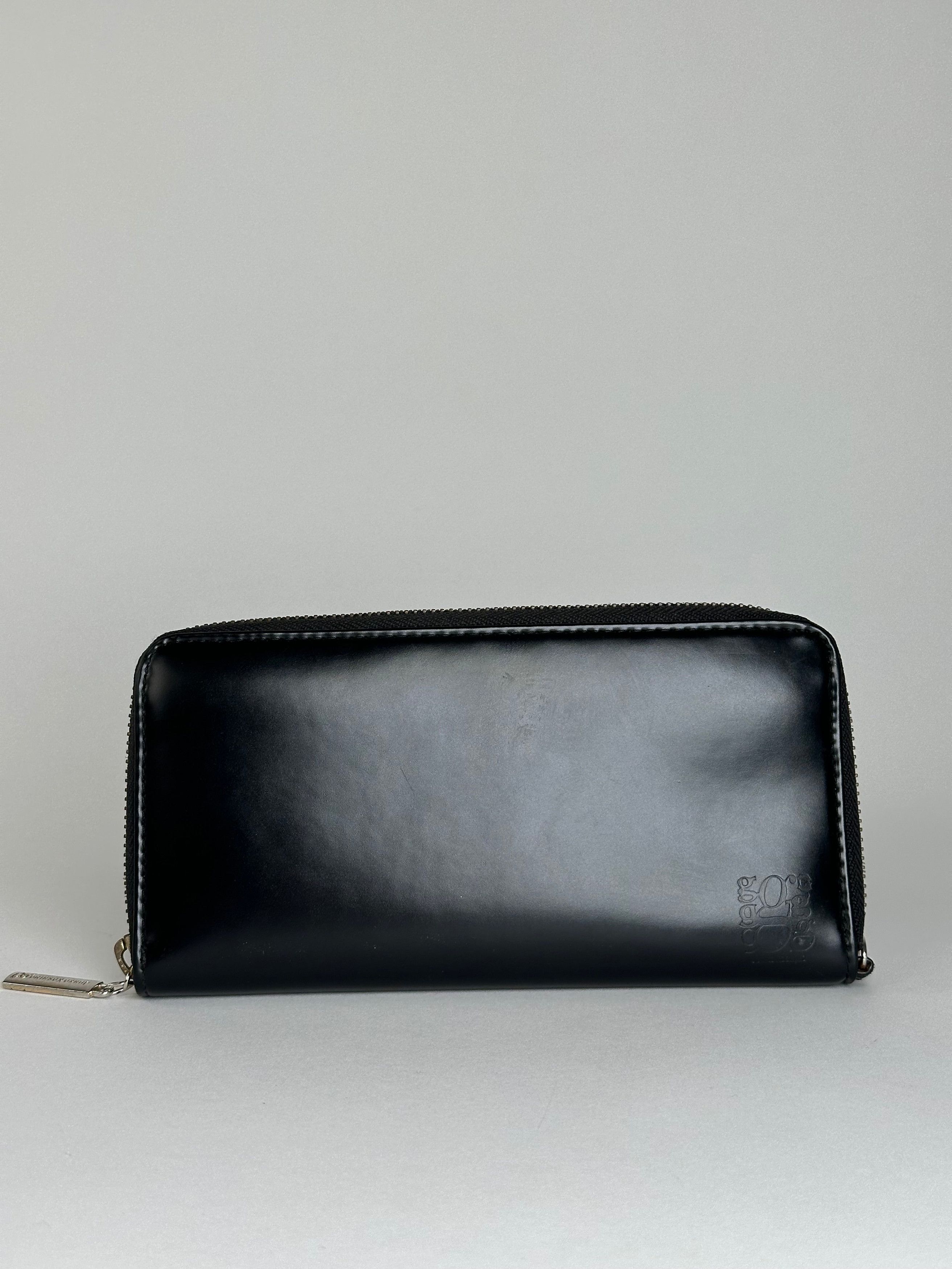 Other Vintage Junko Koshino Zip-Around Wallet Leather Black Size ONE SIZE - 1 Thumbnail