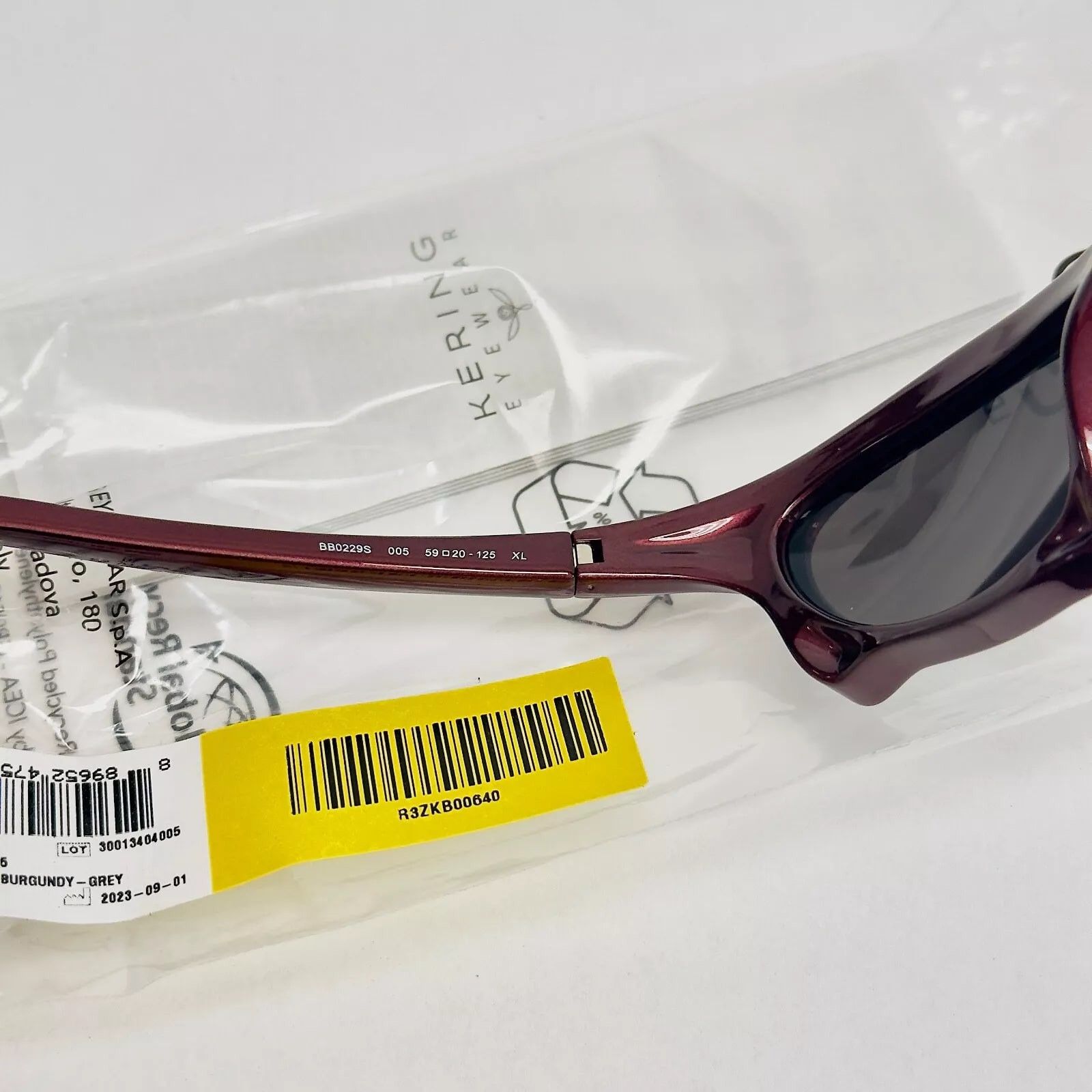 Balenciaga BALENCIAGA BAT 0229 Burgundy 005 Fashion Sunglasses BB0229 Size ONE SIZE - 7 Thumbnail