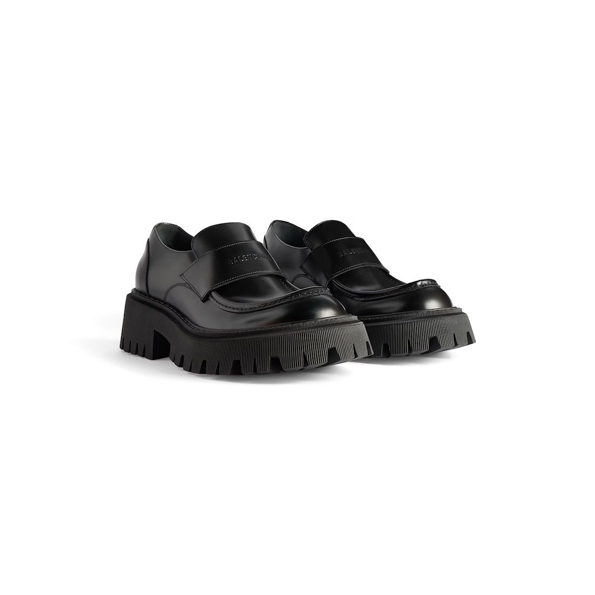 Balenciaga Balenciaga Women’s Tractor Loafer in Black Size US 8.5 / IT 38.5 - 2 Thumbnail