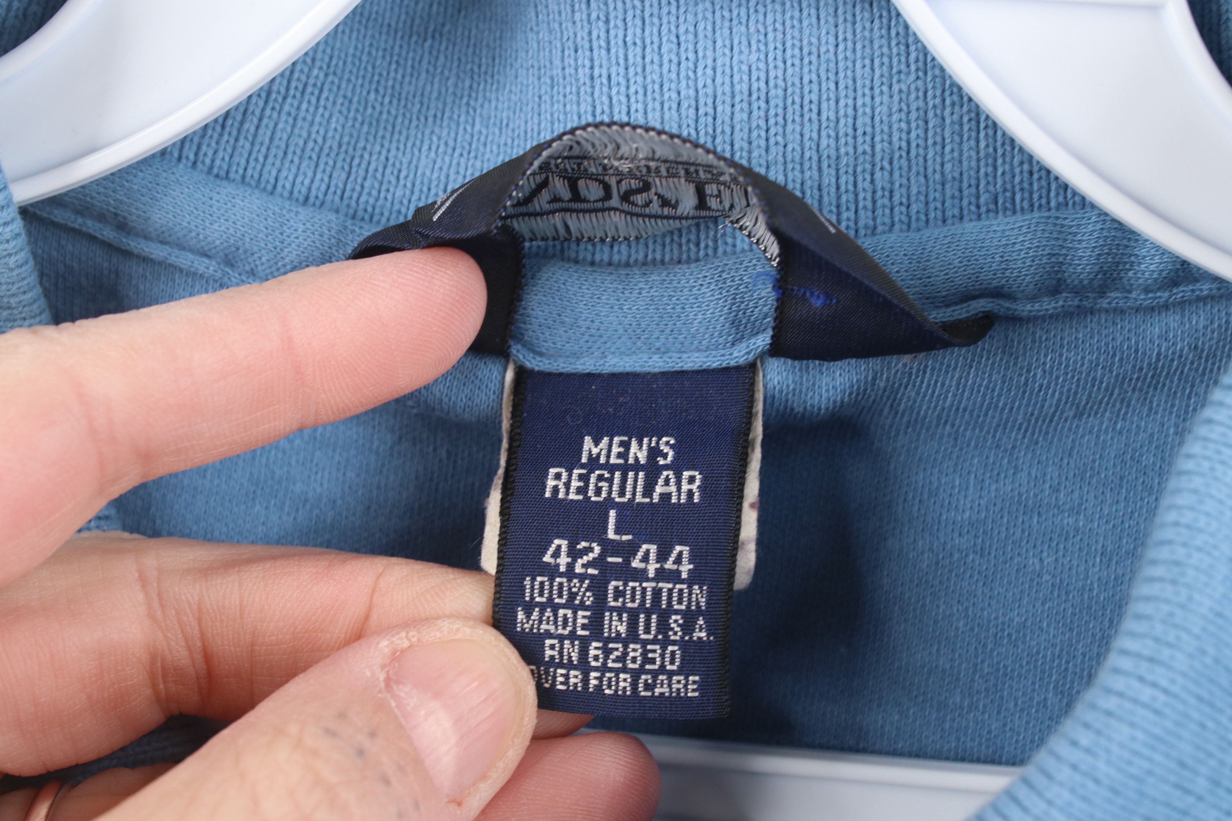 Lands' End Vintage 90s Lands End Cotton Knit Long Sleeve Rugby Polo USA Size US L / EU 52-54 / 3 - 10 Thumbnail
