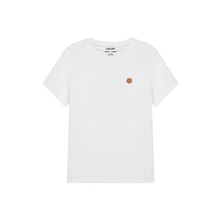 Kenzo KENZO White Short-Sleeve Embroidered T-Shirt 0079 Size XS / US 0-2 / IT 36-38 - 1 Thumbnail
