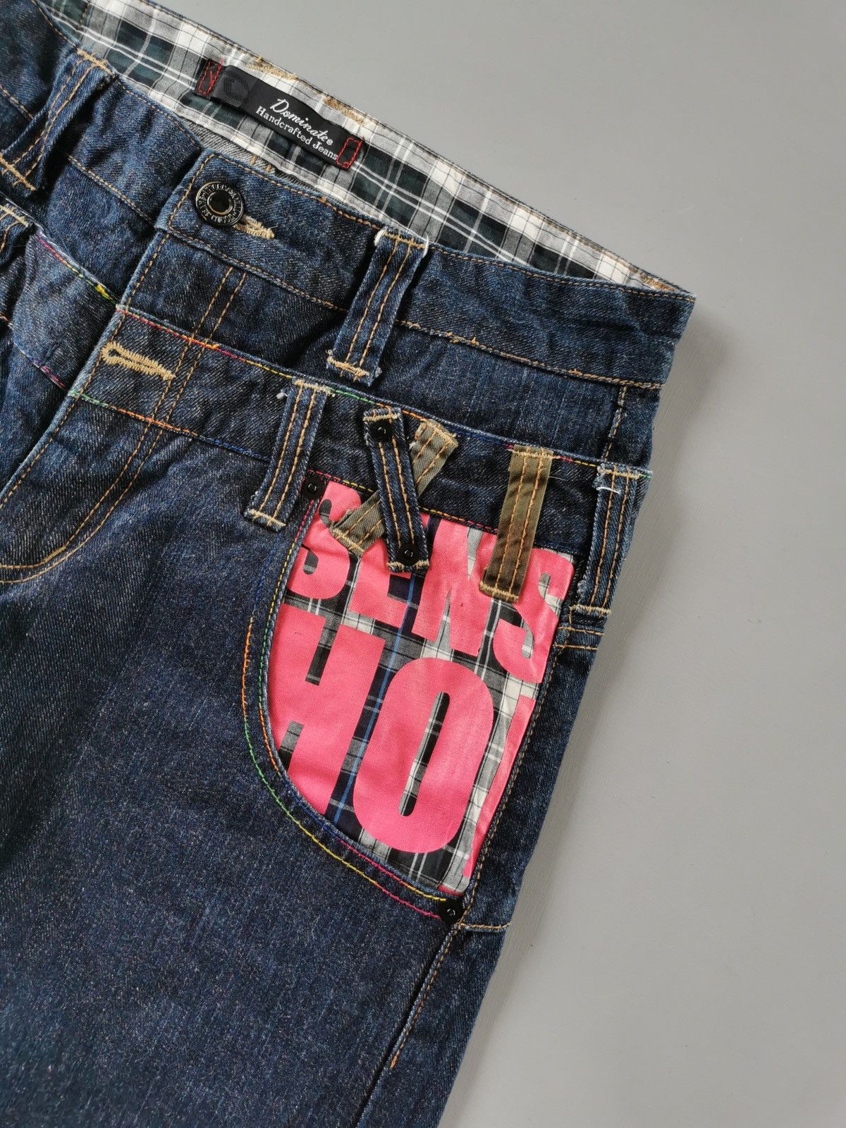 14th Addiction Dominate Double Waist Zipper Denim Jeans Size US 31 - 6 Thumbnail