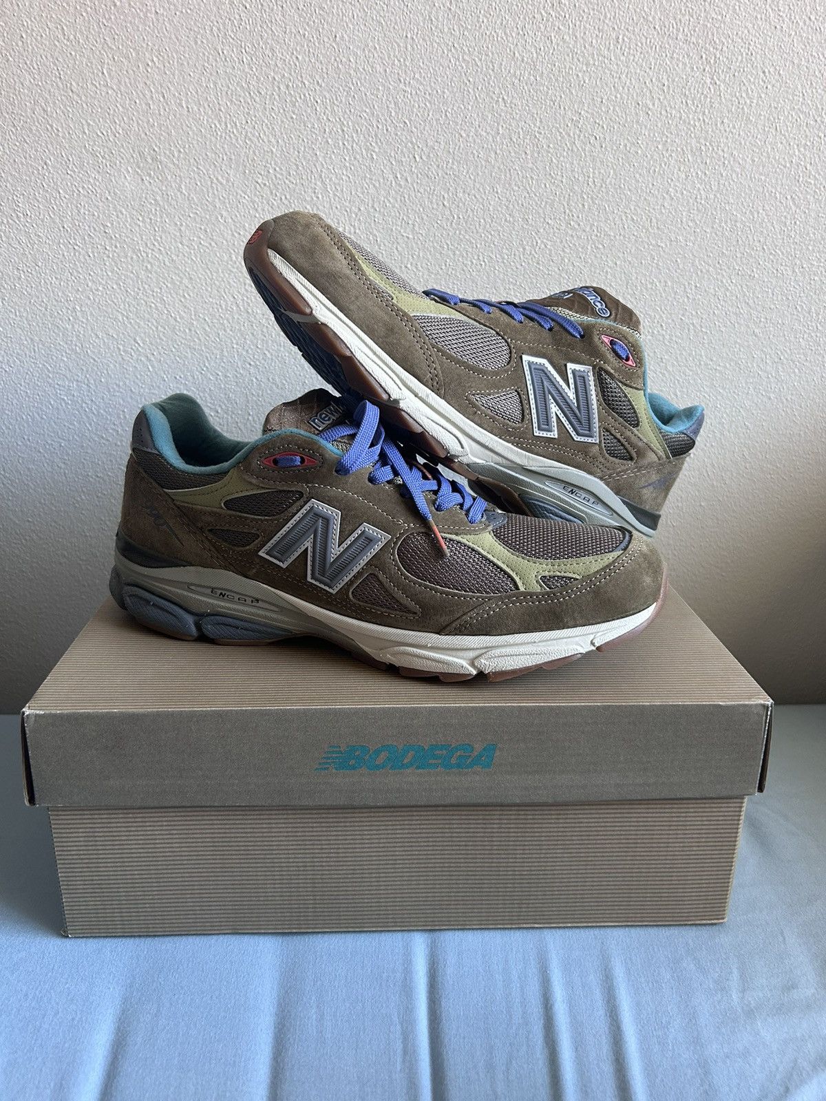 image of 990V3 Bodega Shoes in Brown, Men's (Size 10)