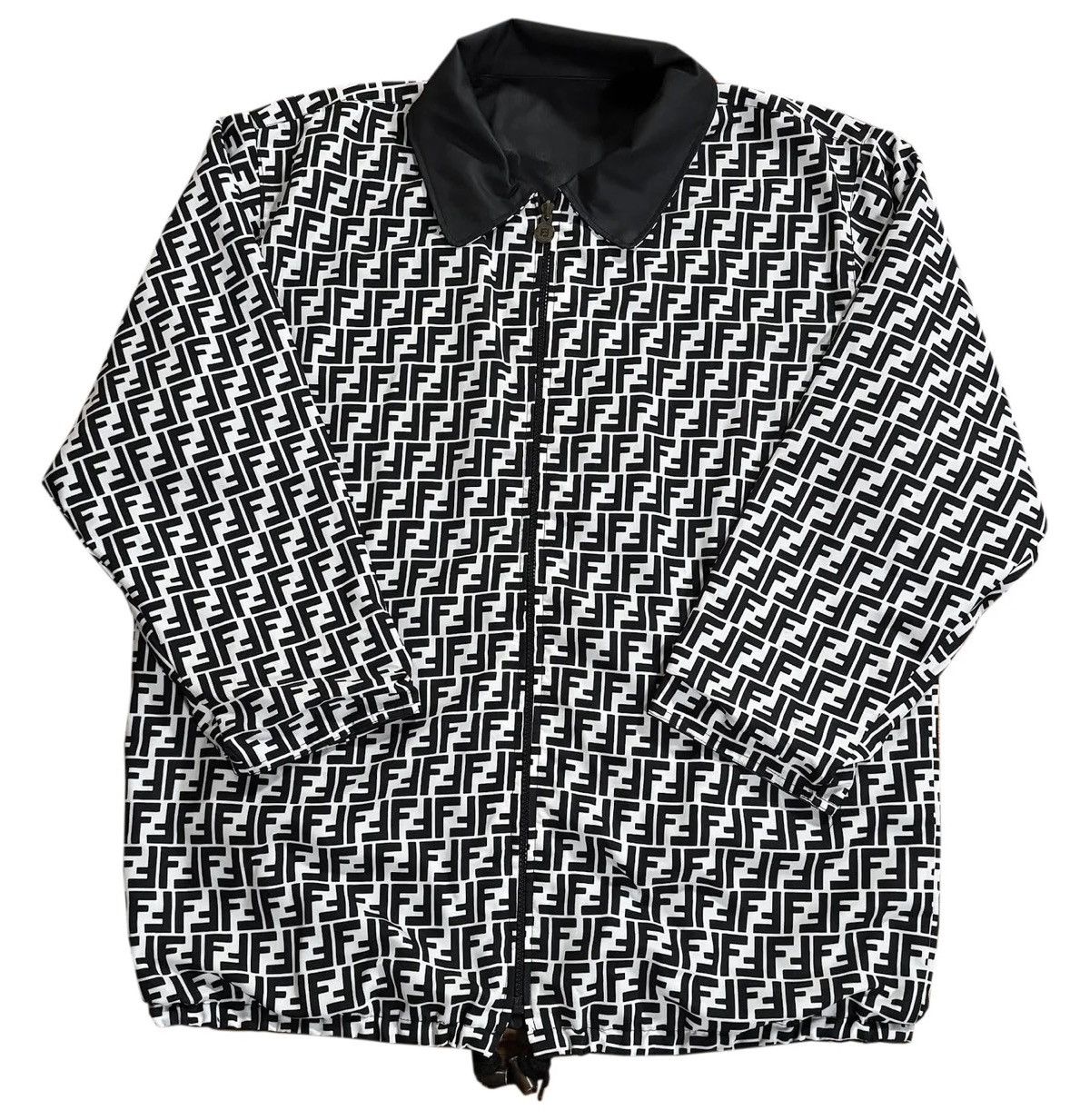 Fendi Vintage Fendi Reversible Monogram Jacket Size US XL / EU 56 / 4 - 1 Thumbnail