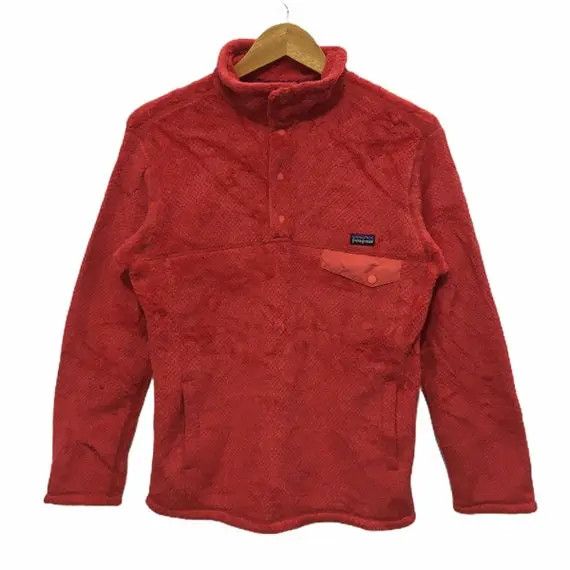 Patagonia Vtg PATAGONIA Fleece Jacket Snap Button Pocket Sweatshirt Size S / US 4 / IT 40 - 1 Thumbnail