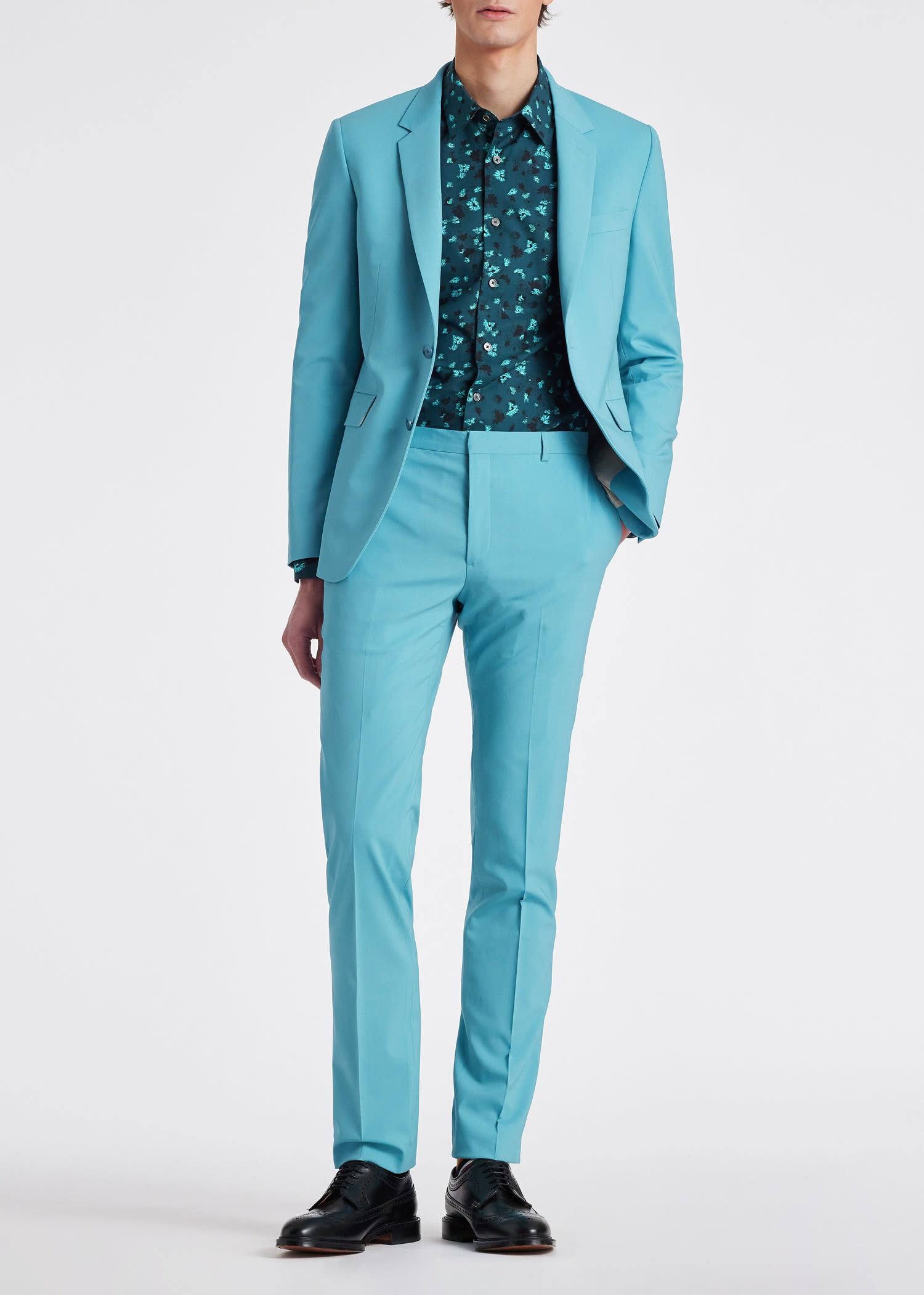 Paul Smith PAUL SMITH mainline green Hazy floral slim fit shirt Large Size US L / EU 52-54 / 3 - 4 Thumbnail