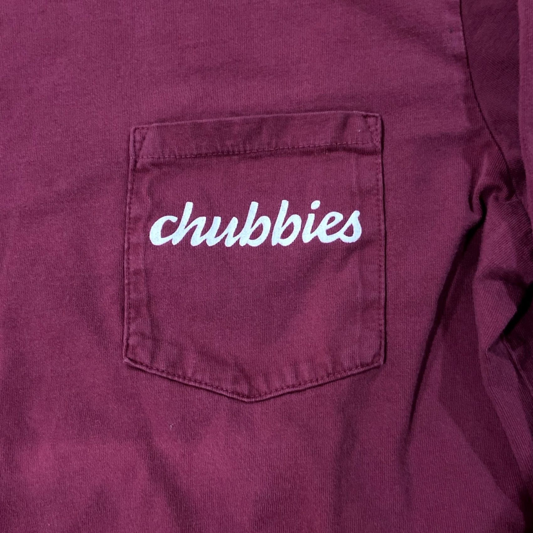 Chubbies Chubbies T-Shirt Crew Neck Long Sleeve Size M Weekend Sky/Thigh Out Red Size US M / EU 48-50 / 2 - 2 Thumbnail