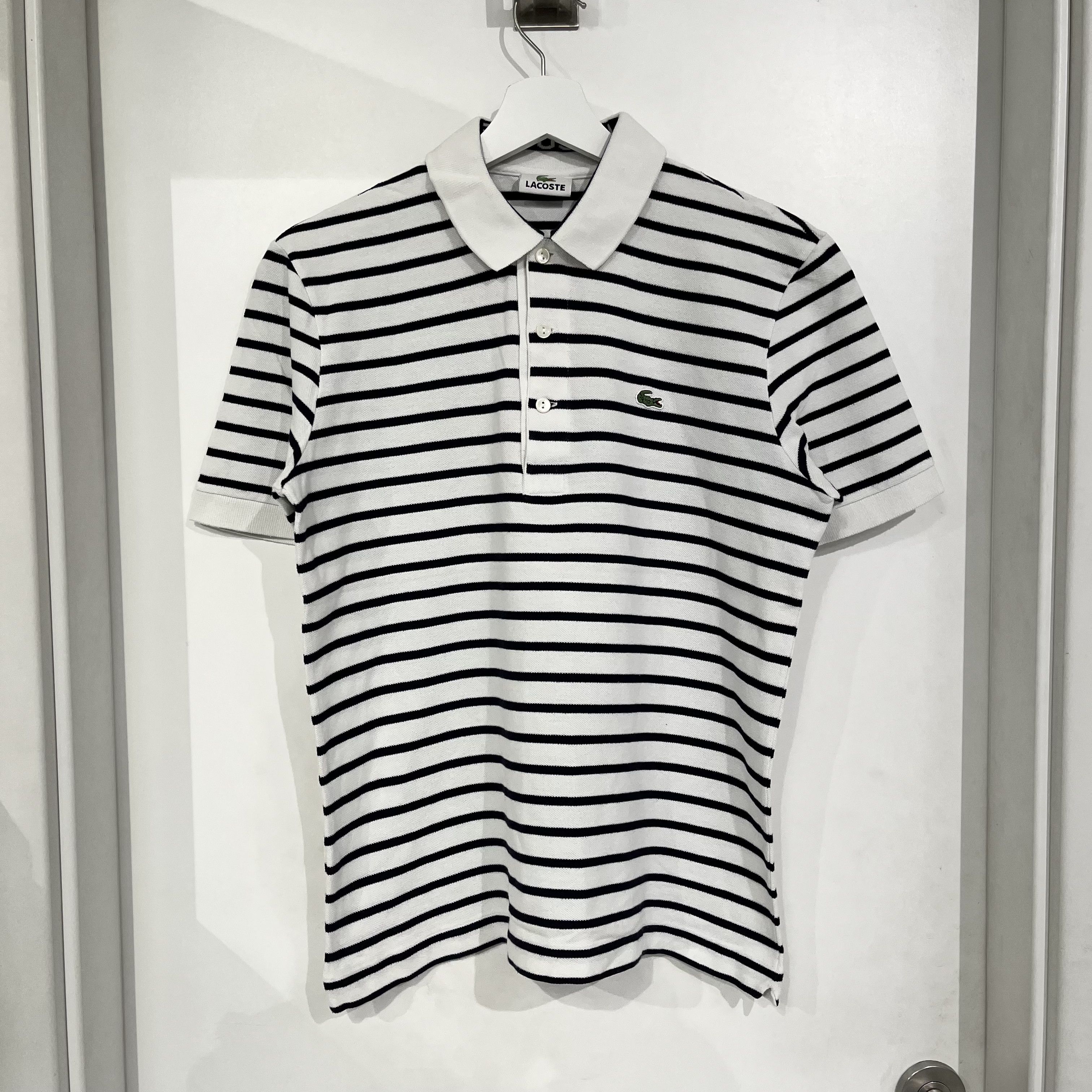 Lacoste Polo Tee White/Black
