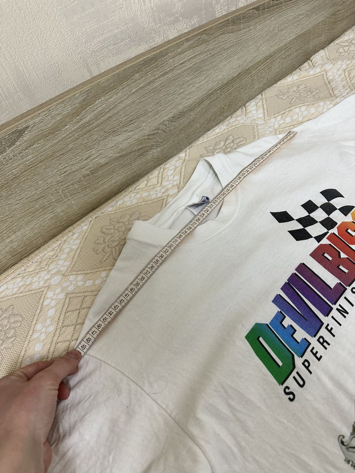 NASCAR 🔥 1996 Devilbiss 200 Superfinish Nascar Lost Race T Shirt Size US L / EU 52-54 / 3 - 8 Thumbnail