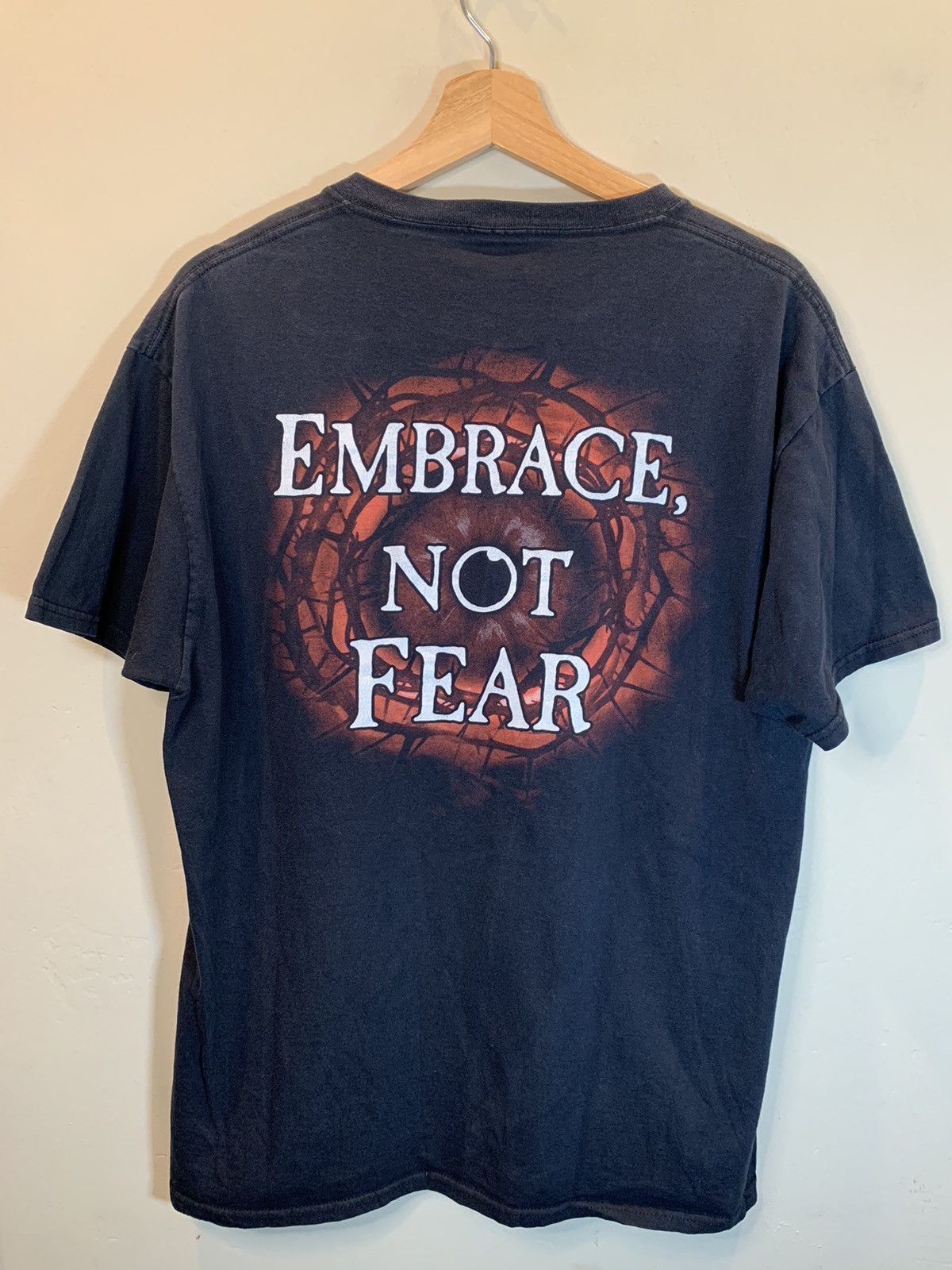 Band Tees × Vintage *RARE* Vintage Cradle Of Filth Embrace Not Fear Band T-Shirt Size US L / EU 52-54 / 3 - 2 Thumbnail