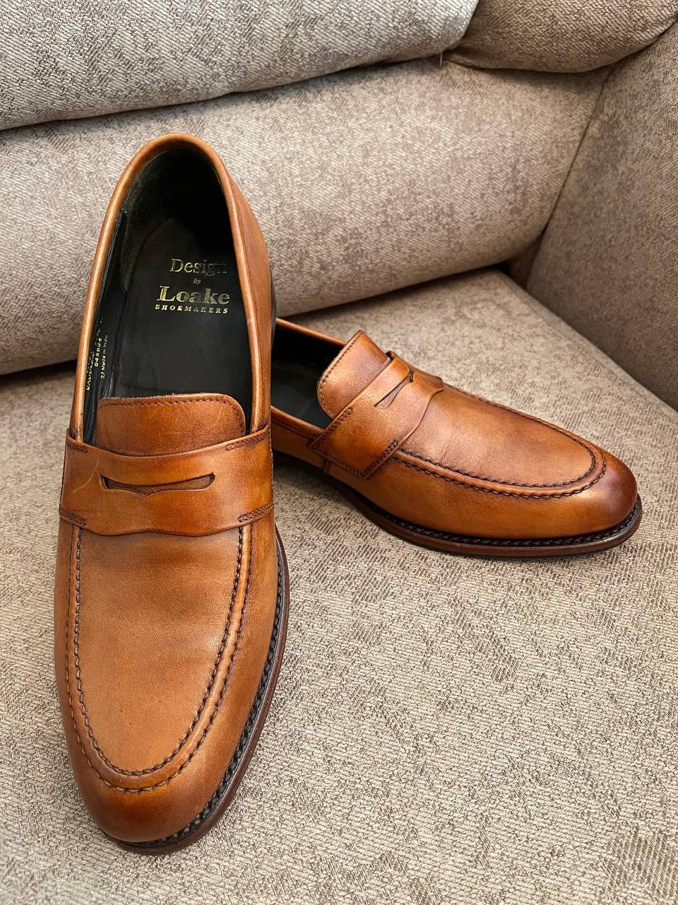 Loake LOAKE LOAFER WIGGINS TAN PENNY / size 44,M10 Size US 11 / EU 44 - 7 Thumbnail