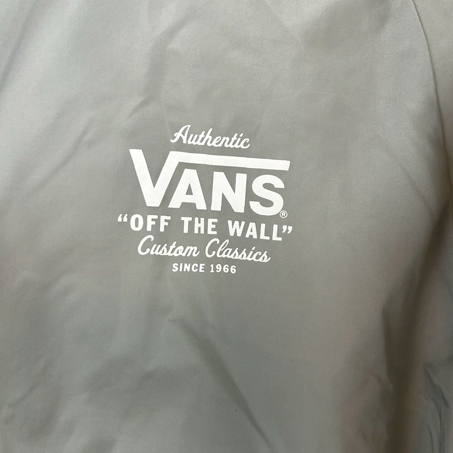 Vans VANS Off the Wall Jacket Mens Medium Gray Snap Button Long Sleeve with Pockets Size US M / EU 48-50 / 2 - 7 Thumbnail