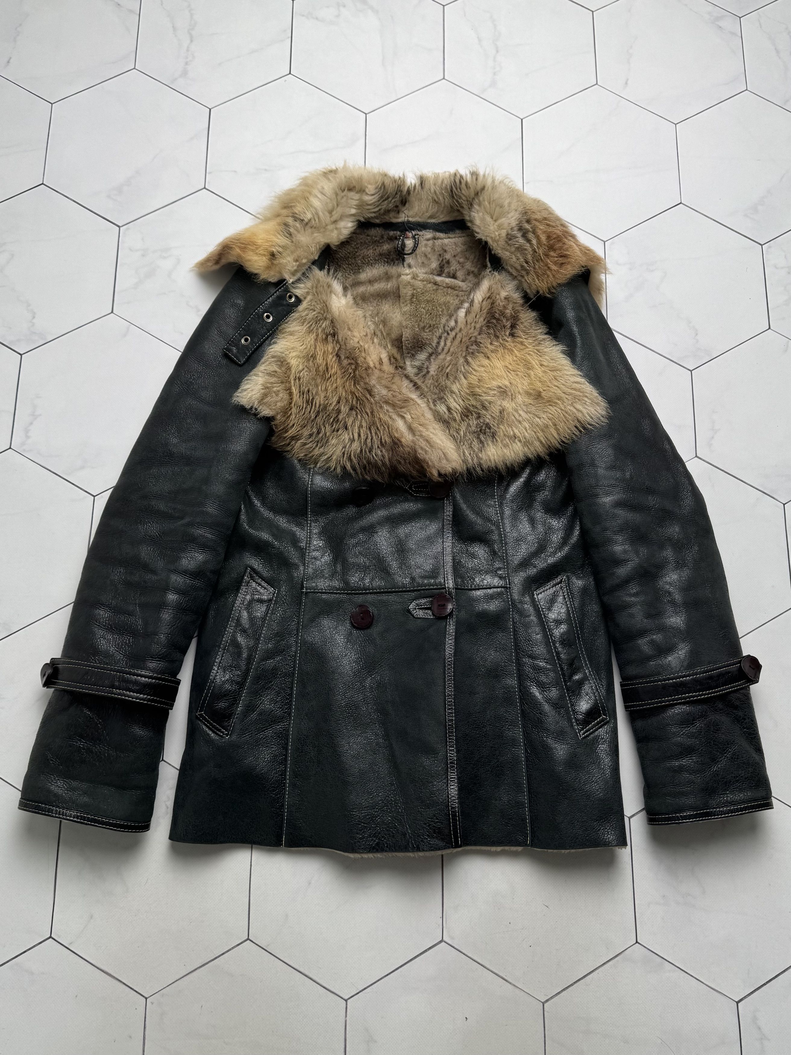 Vintage Vintage Real Sheepskin Coat (B550) Size M / US 6-8 / IT 42-44 - 5 Thumbnail