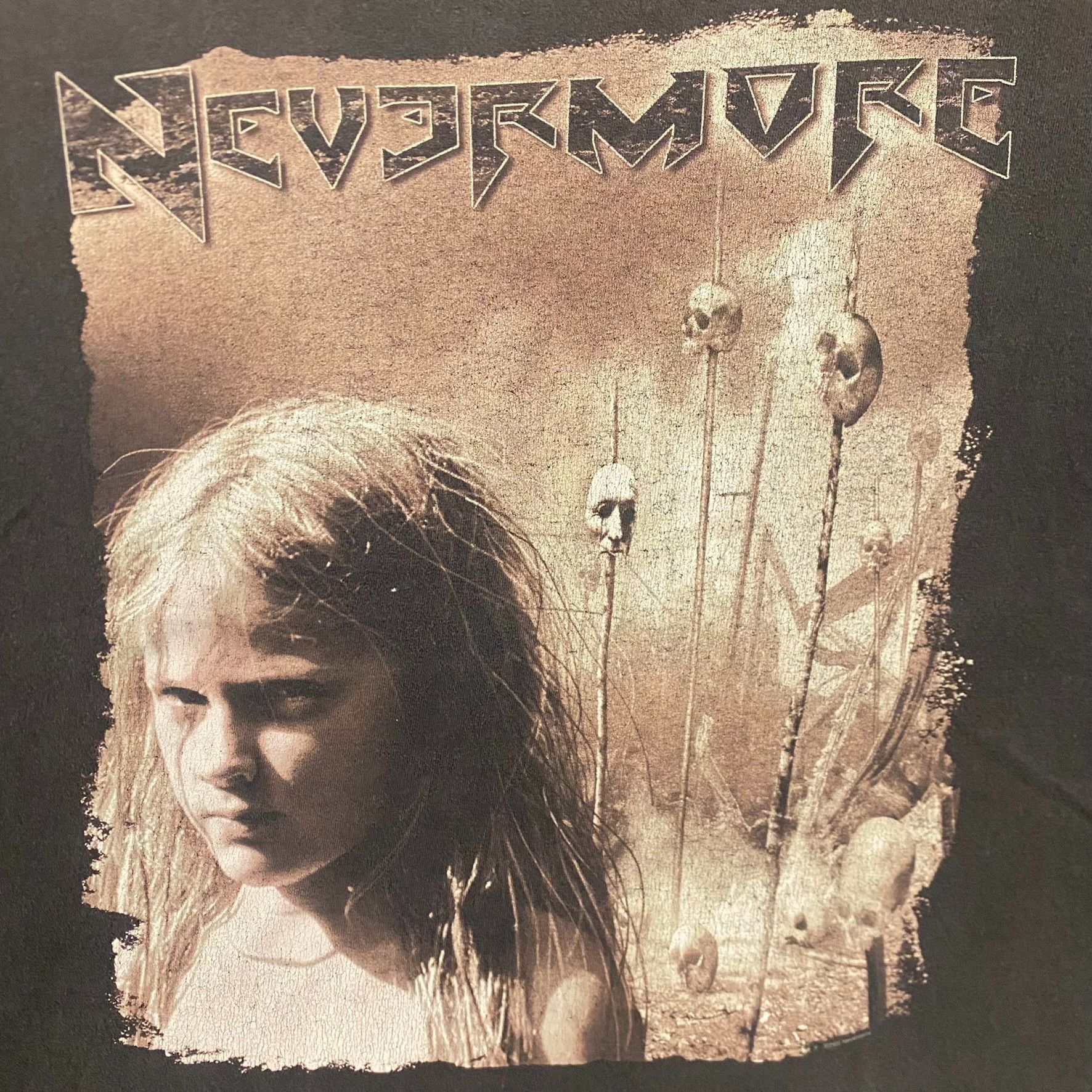 Band Tees Vintage Y2K Nevermore Godless Endeavor Skull Metal Band Tee Size US XL / EU 56 / 4 - 3 Thumbnail