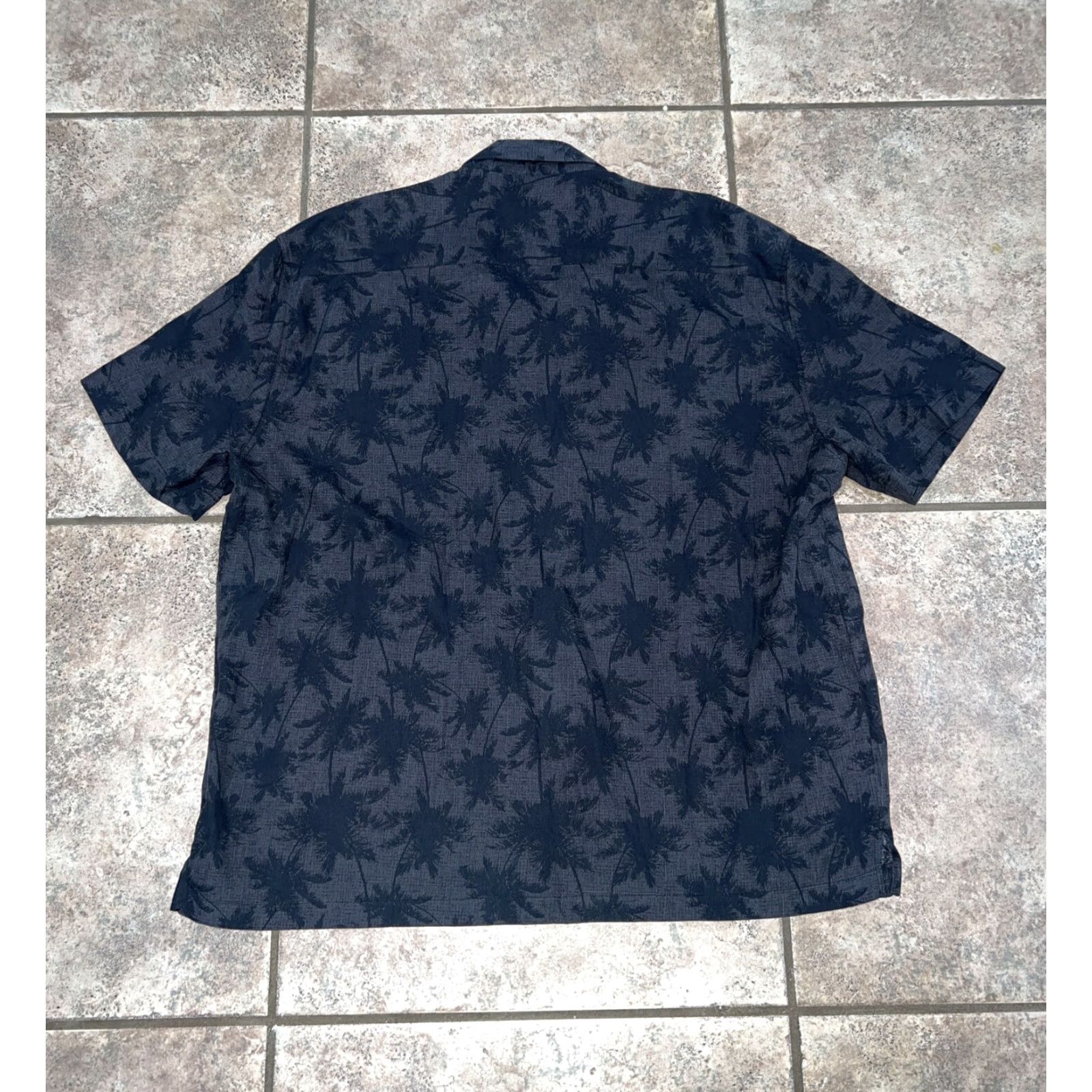 Nat Nast Nat Nast Aloha Silk Blend Short Sleeve Button-Up Shirt Mens XL Black Size US XL / EU 56 / 4 - 6 Thumbnail