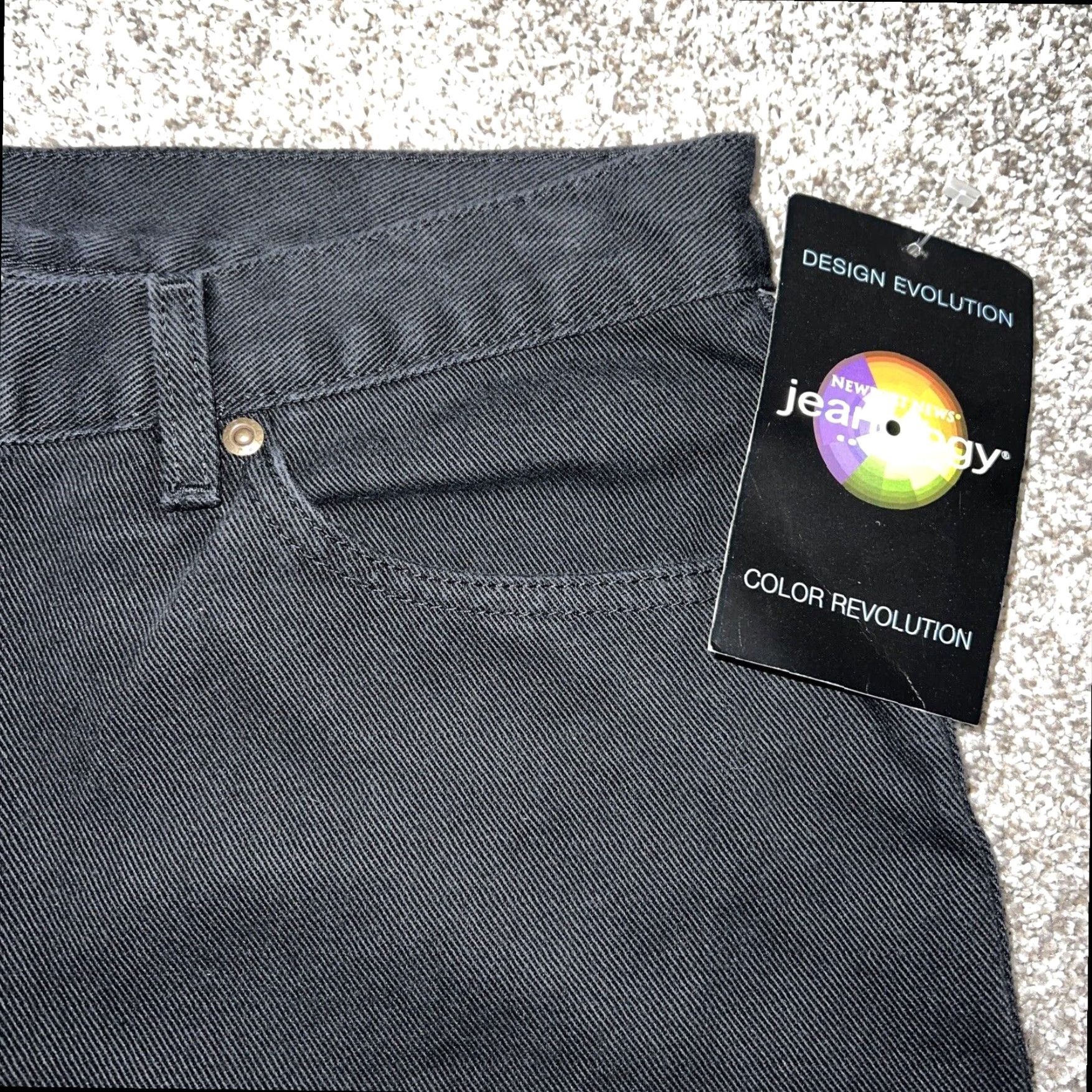 Vintage Jeanology Black Ankle Jeans Womens Size 14 Size 36" / US 14 / IT 50 - 2 Thumbnail