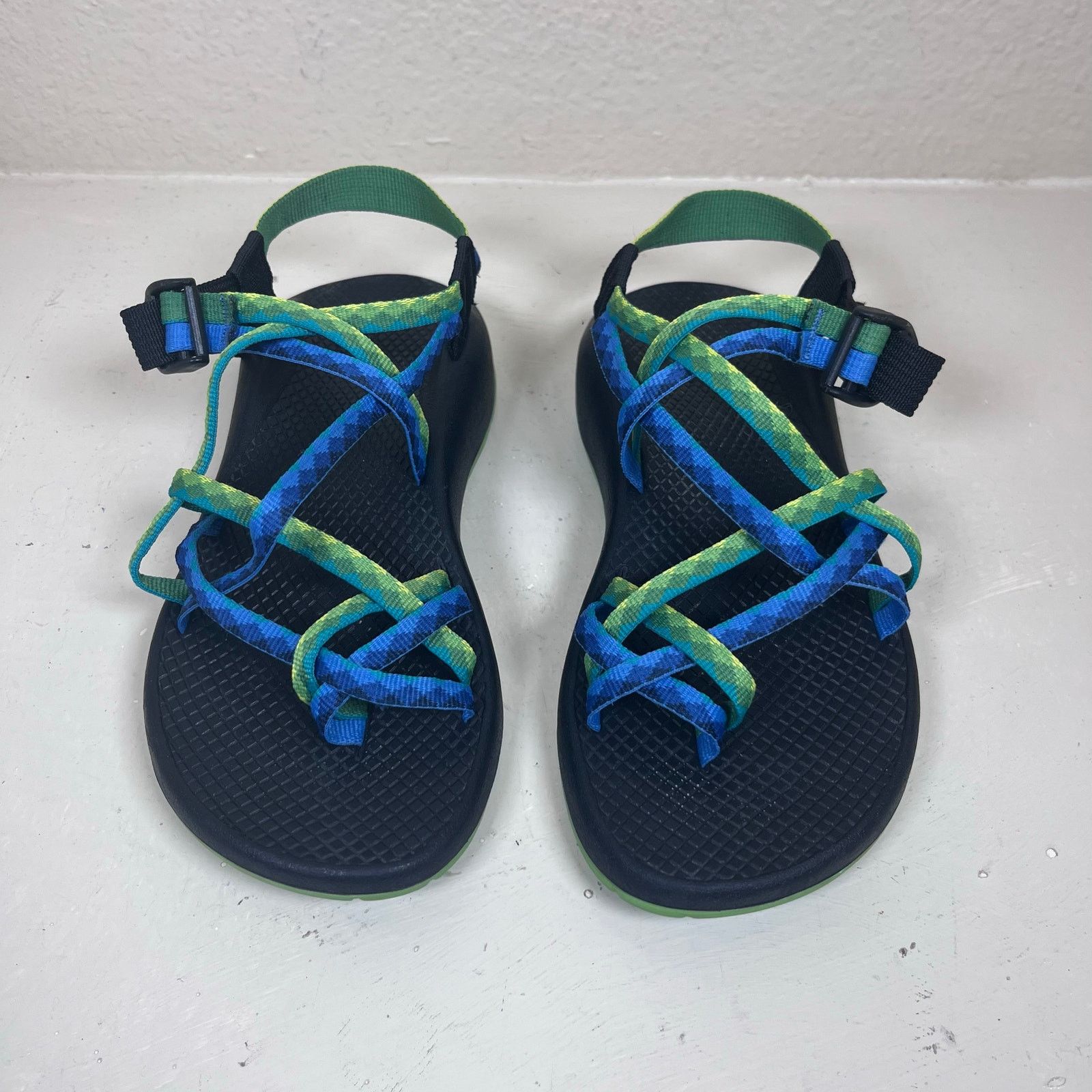 Chaco Chaco Women's ZX/2 River Rafting Sandals Blue Green Size US 7 / IT 37 - 3 Thumbnail