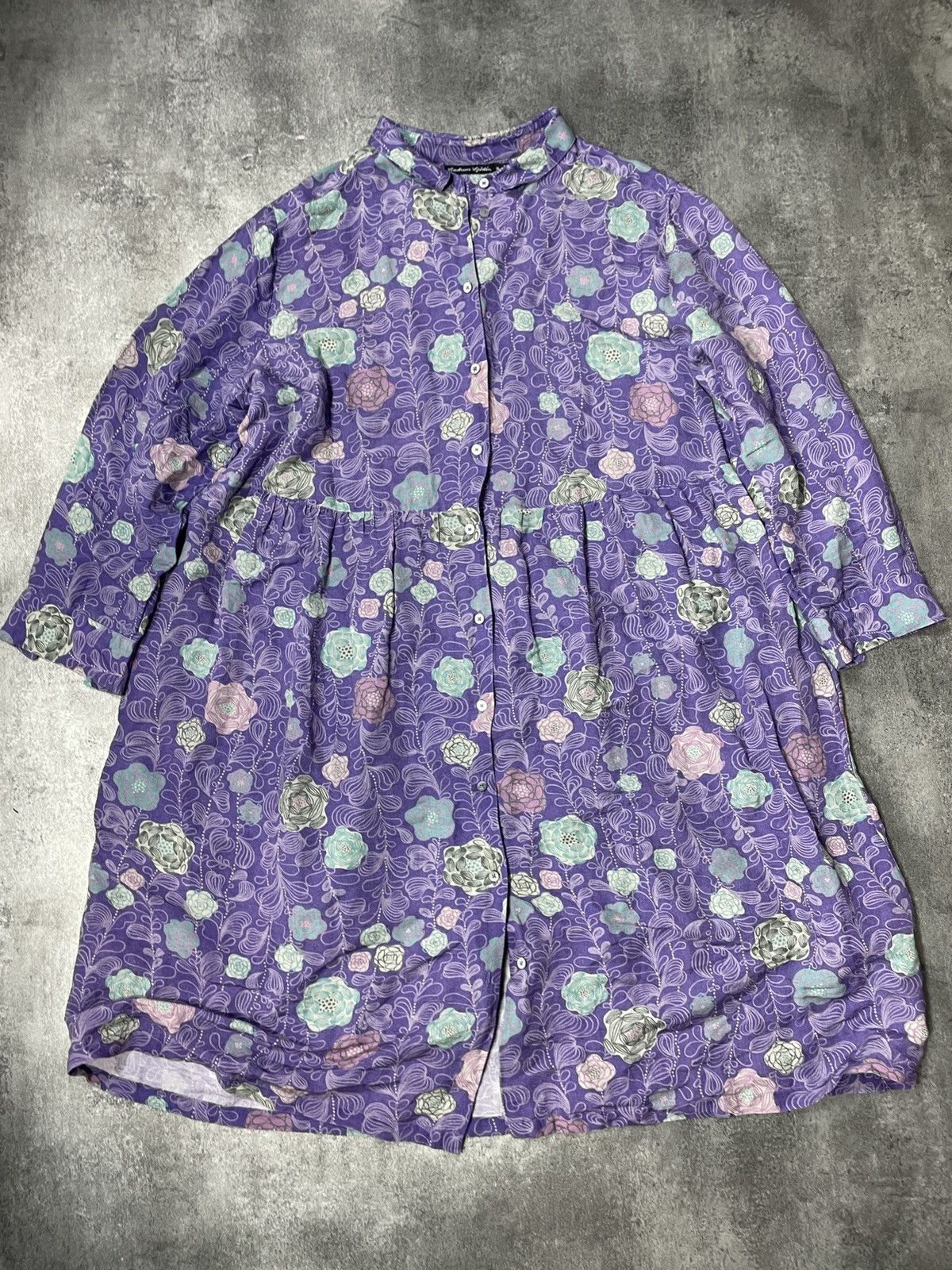 Vintage 🔥Offers🔥Vintage Y2K Midi Dress XL Flowers Rare Thin Size XL / US 12-14 / IT 48-50 - 1 Thumbnail