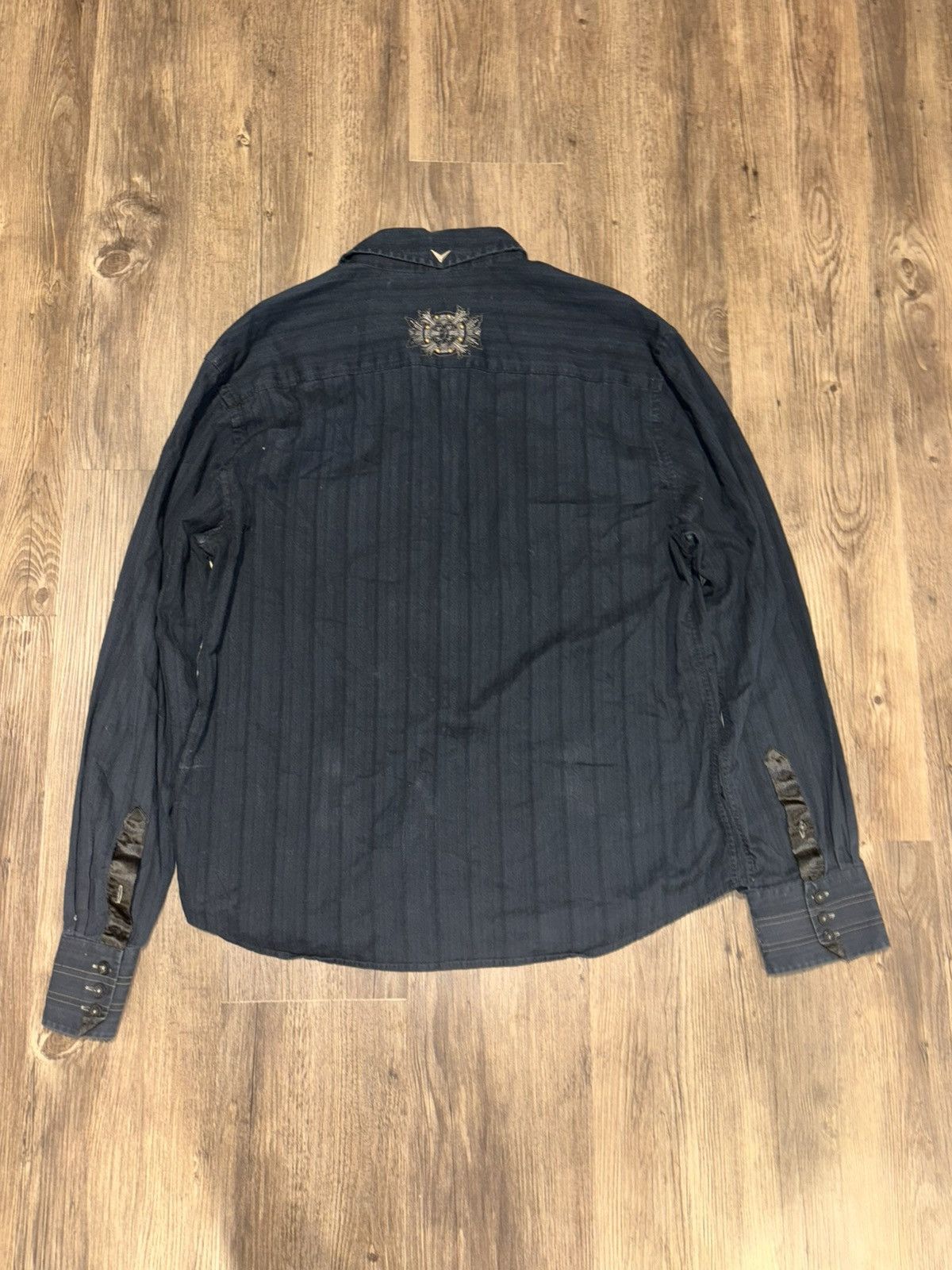Fender Vintage Fender Navy Blue Custom Shop Long Sleeve Button Up Size US XXL / EU 58 / 5 - 7 Thumbnail