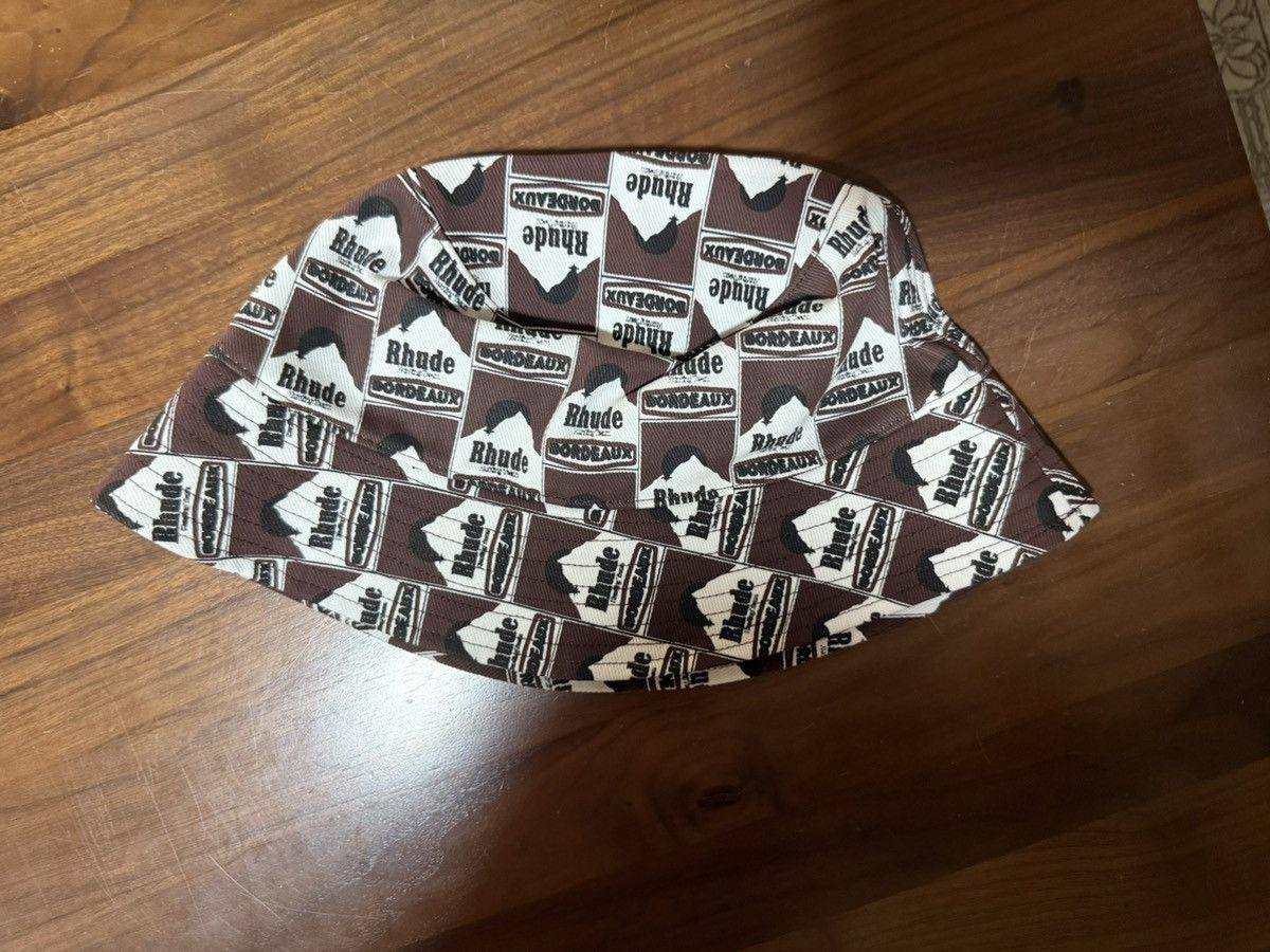 Rhude Rhude Moonlight Bucket Hat 'Multi' Allover Logo Graphic O/S Size ONE SIZE - 5 Thumbnail