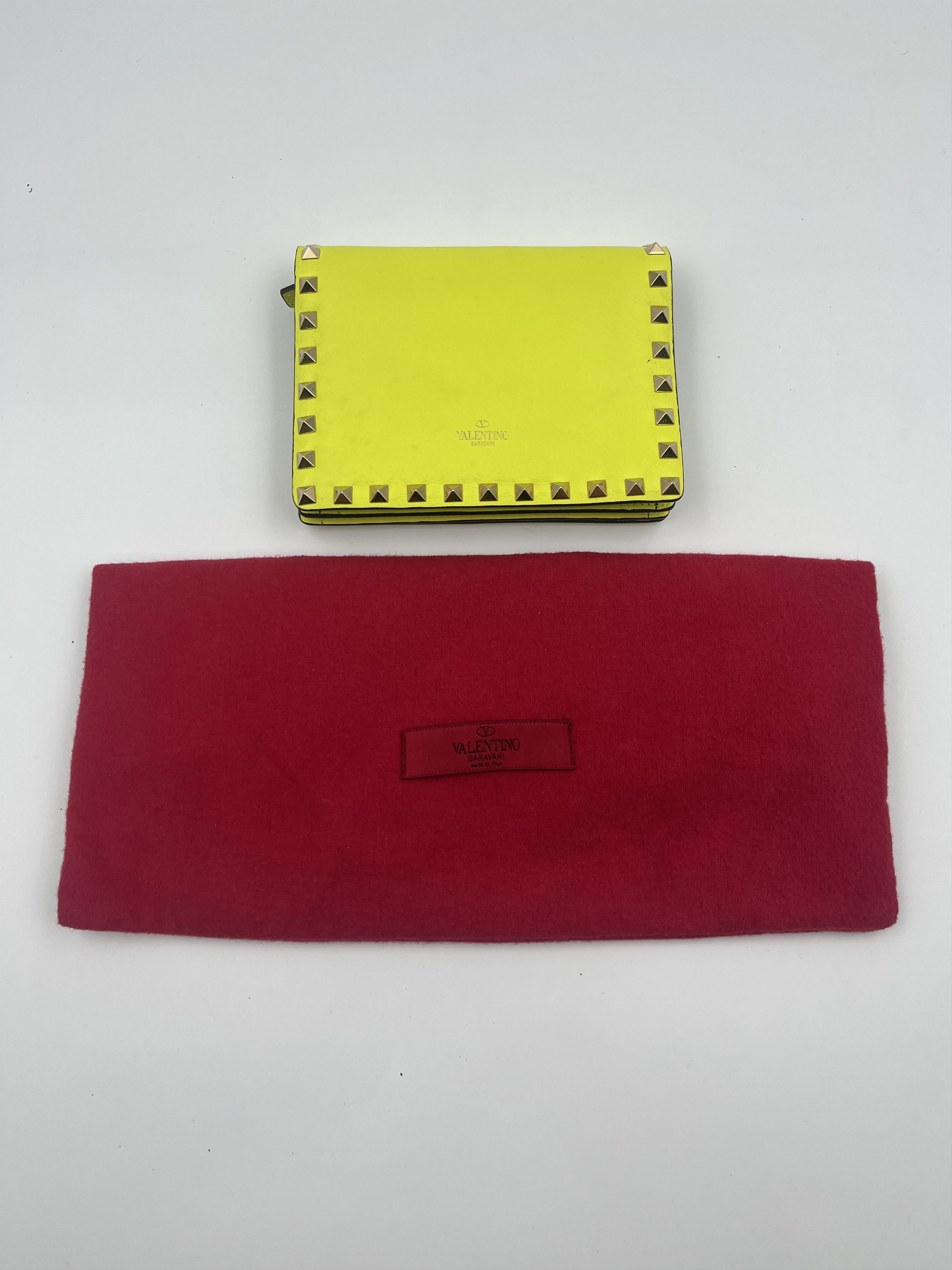 Valentino Valentino Neon Yellow Rockstud Handbag Size ONE SIZE - 8 Thumbnail