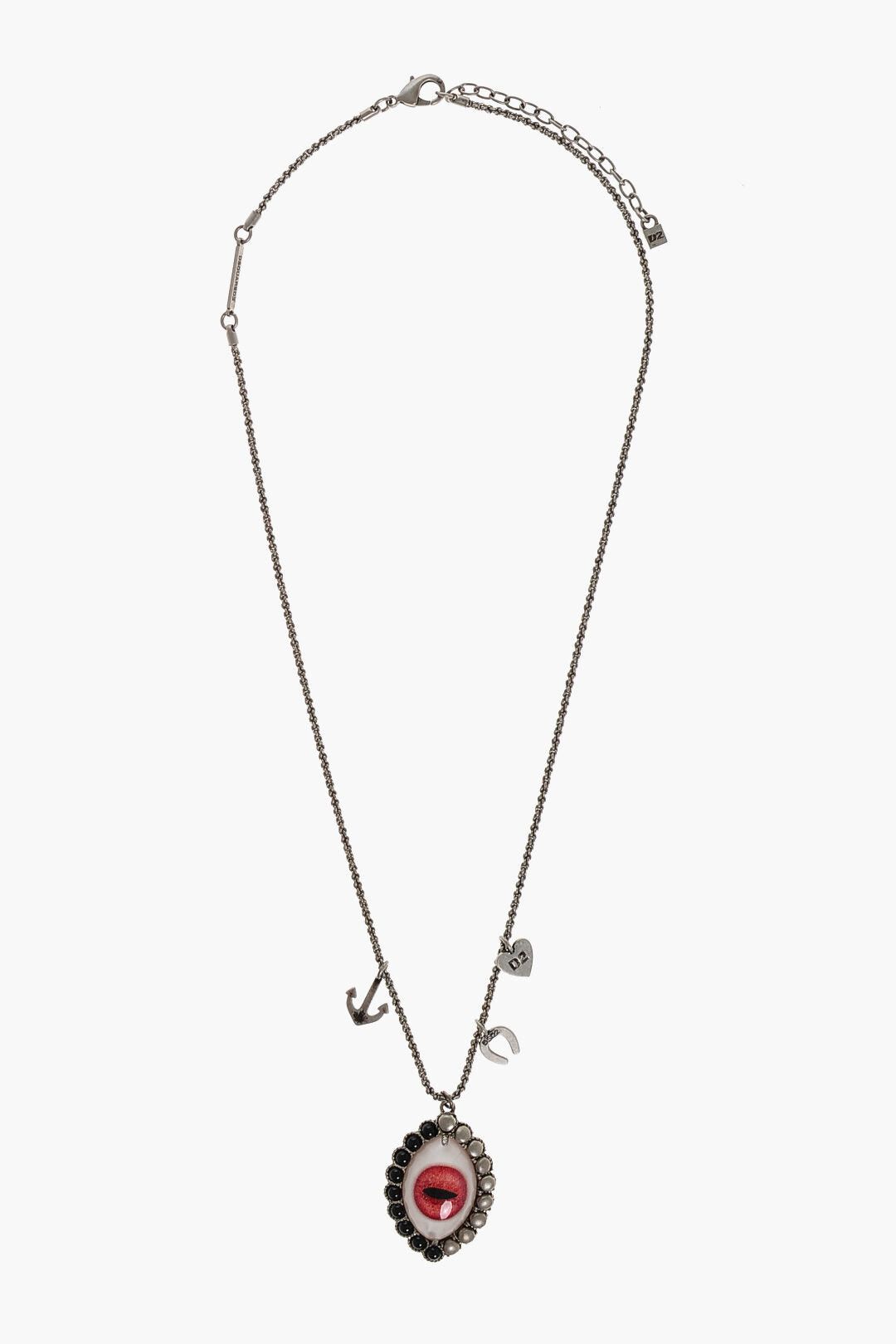 Dsquared2 Chain Necklace with Eye Pendant Size ONE SIZE - 1 Thumbnail