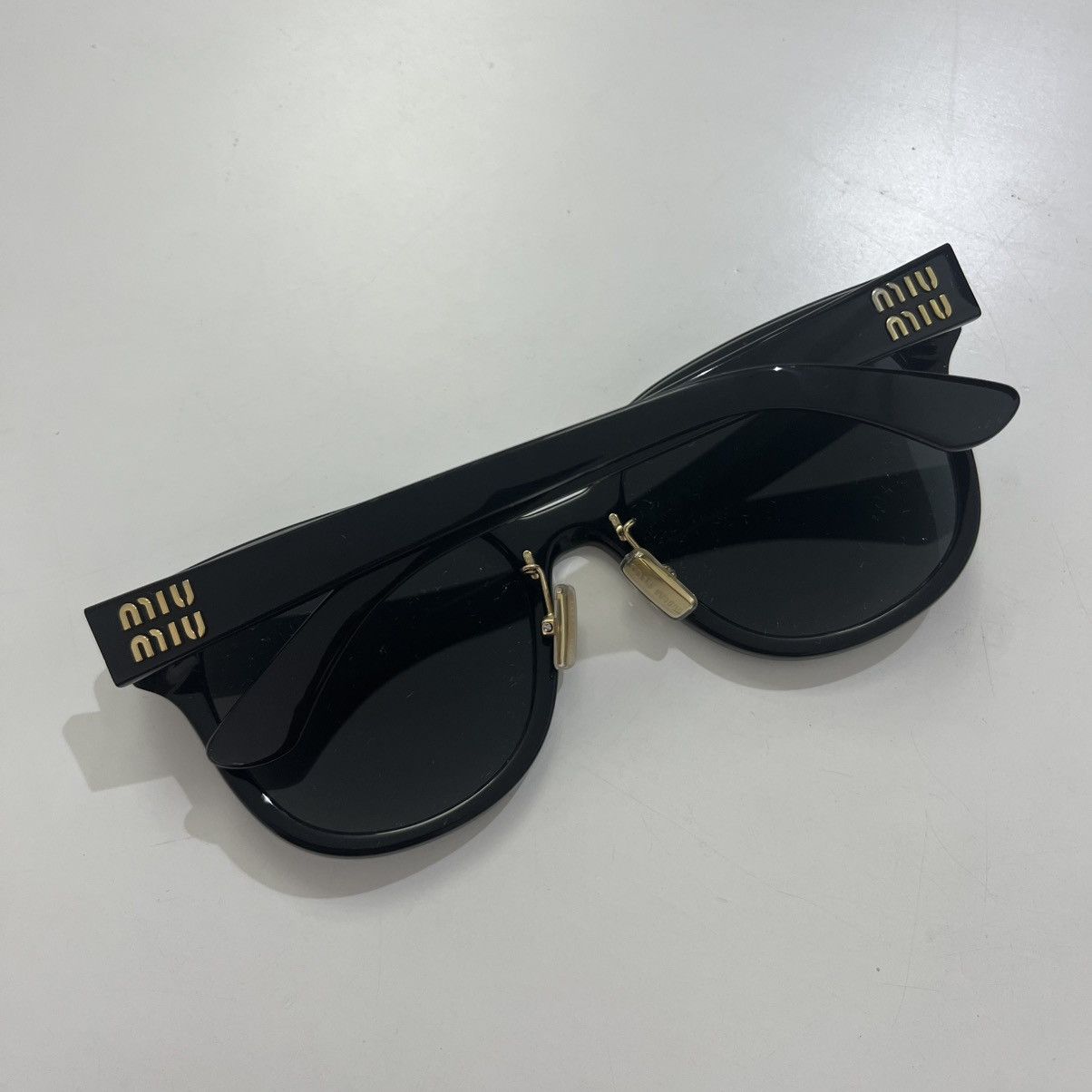 Miu Miu MIU MIU MU 01ZS 1AB5S0 Sunglasses BLACK Size ONE SIZE - 3 Thumbnail