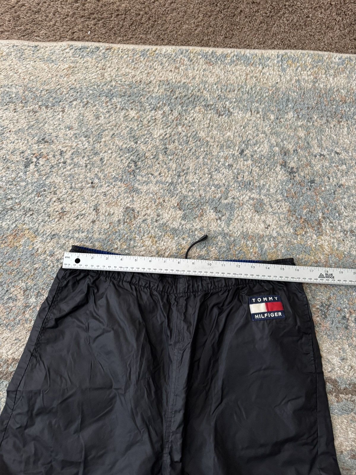 Vintage VTG 90s Tommy Hilfiger Track Pants 32 Large Black Size US 32 / EU 48 - 6 Thumbnail