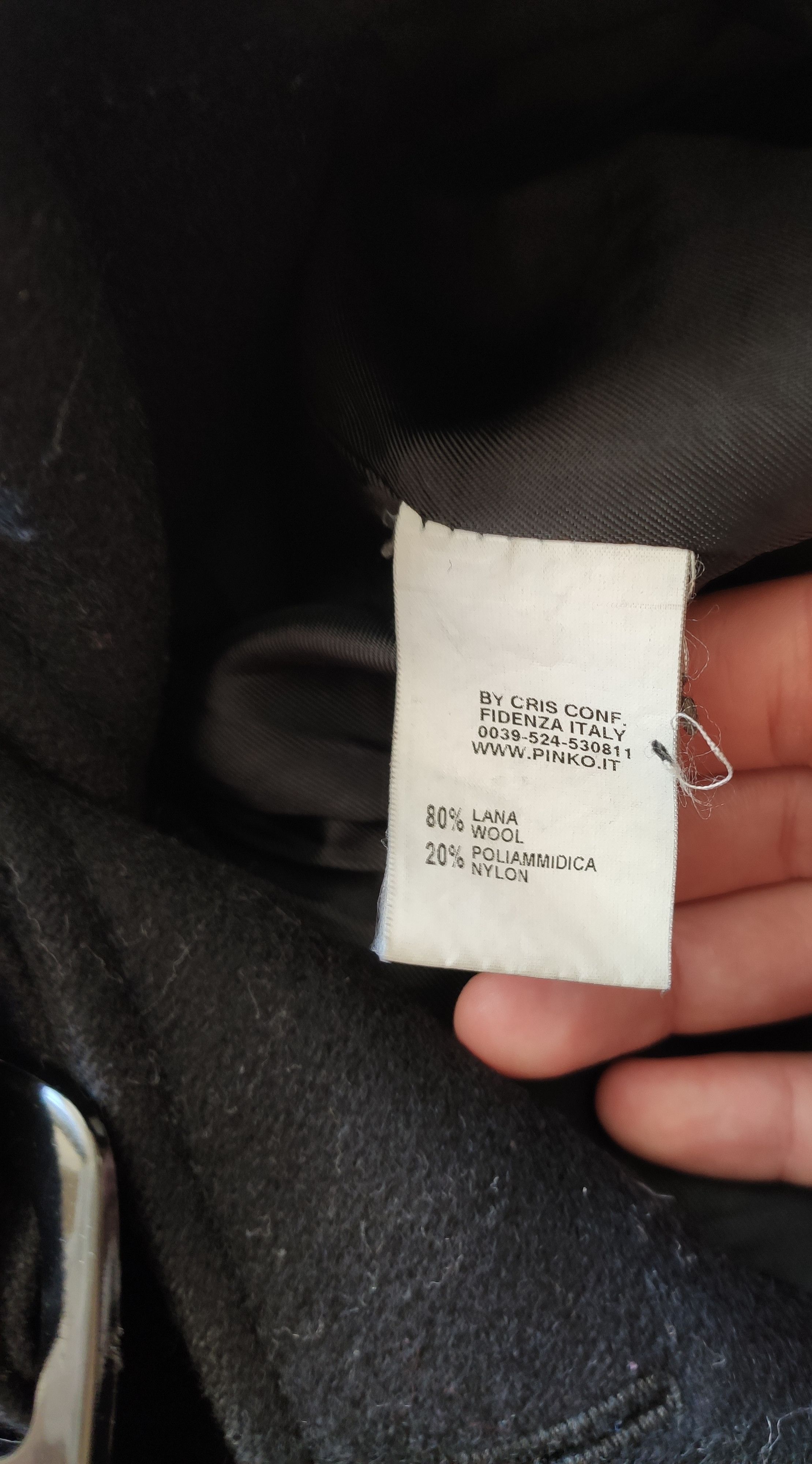 Pinko Pinko wool coat women long black trench Size S / US 4 / IT 40 - 8 Thumbnail