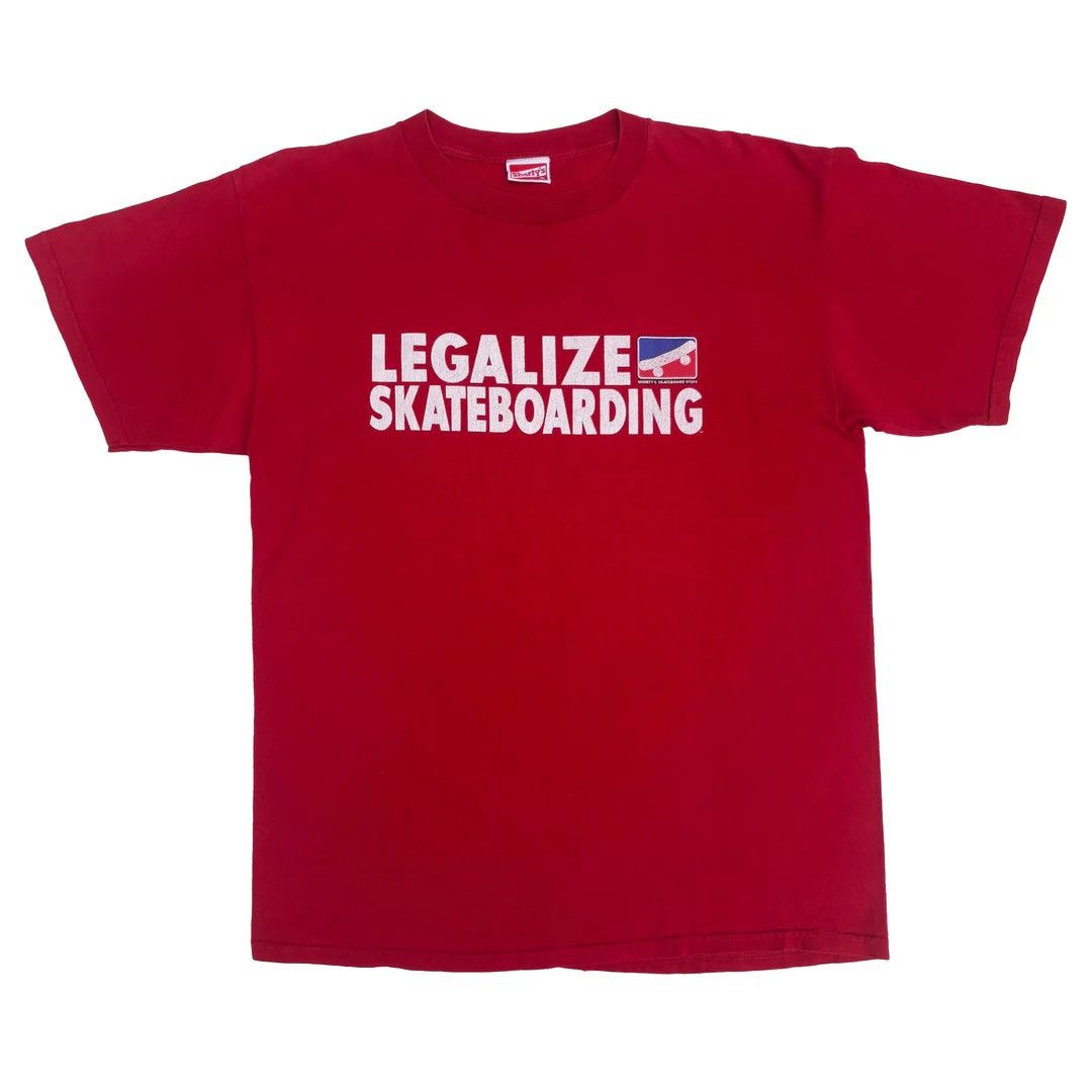 Shorty's Skateboards × Vintage Shorty’s Skateboards 1990 90s Vintage Legalize Skate T-Shirt Size US XL / EU 56 / 4 - 1 Thumbnail
