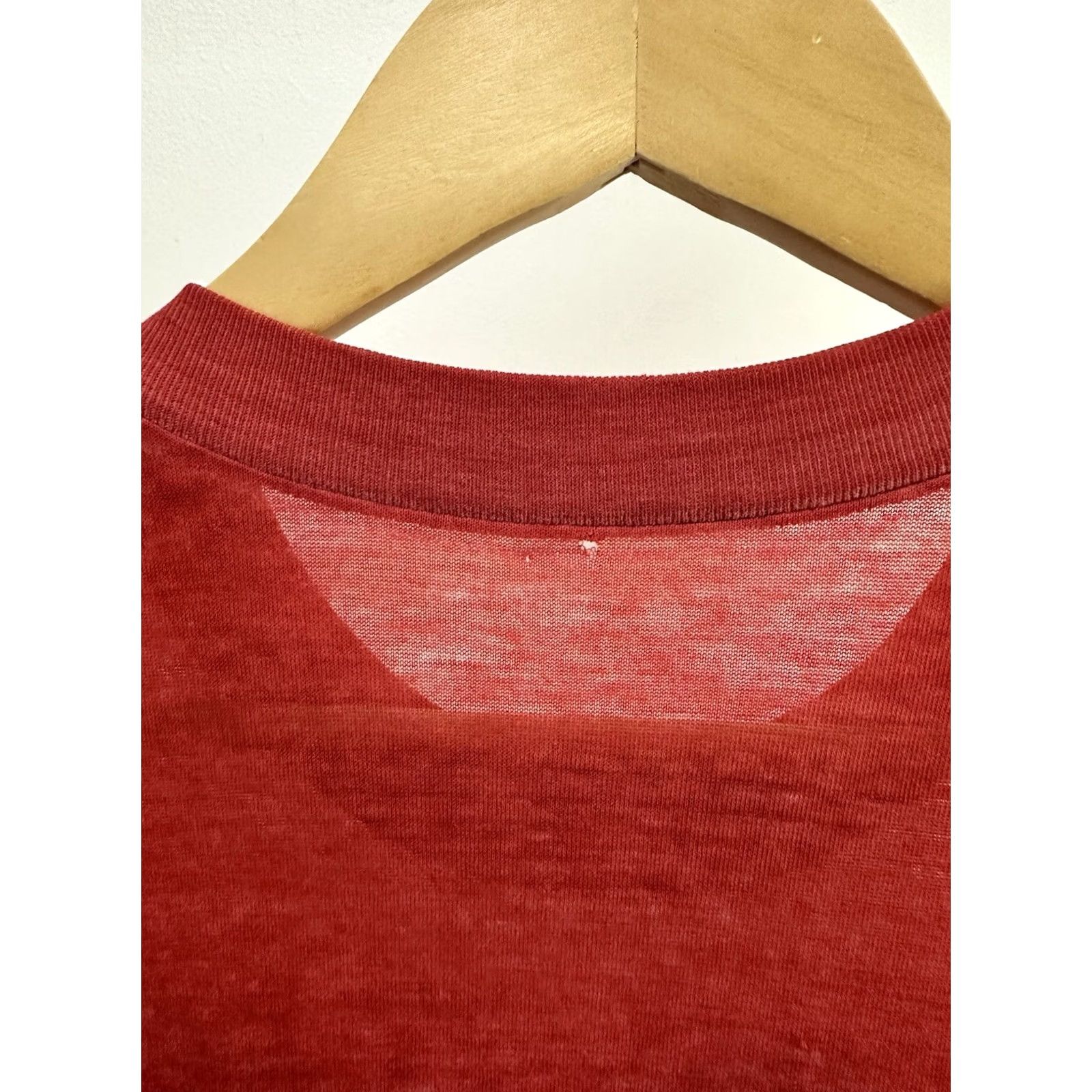 Vintage VTG 80s University Of Georgia Bulldogs T-Shirt Red L Sleeveless Distressed Worn Paper Thin Burnout Mens Size US L / EU 52-54 / 3 - 6 Thumbnail