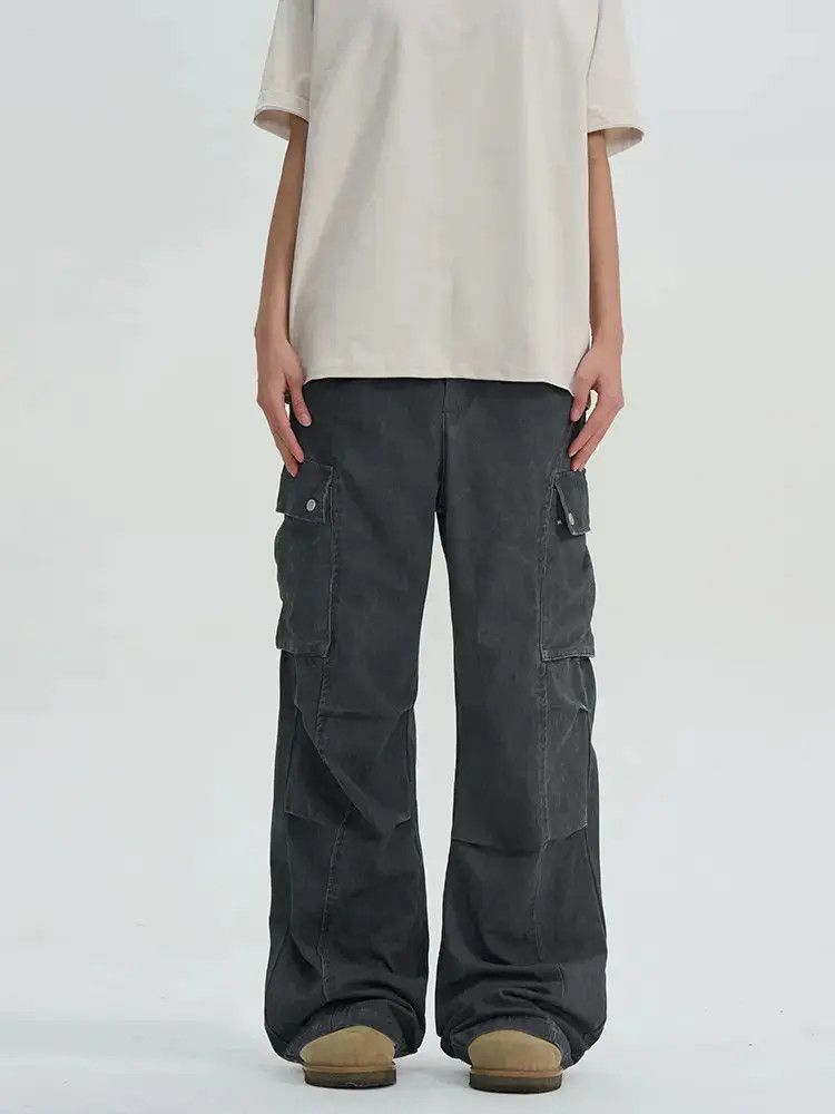 Japanese Brand × Jean Gray Cargo Denim Jeans Size US 32 / EU 48 - 4 Thumbnail