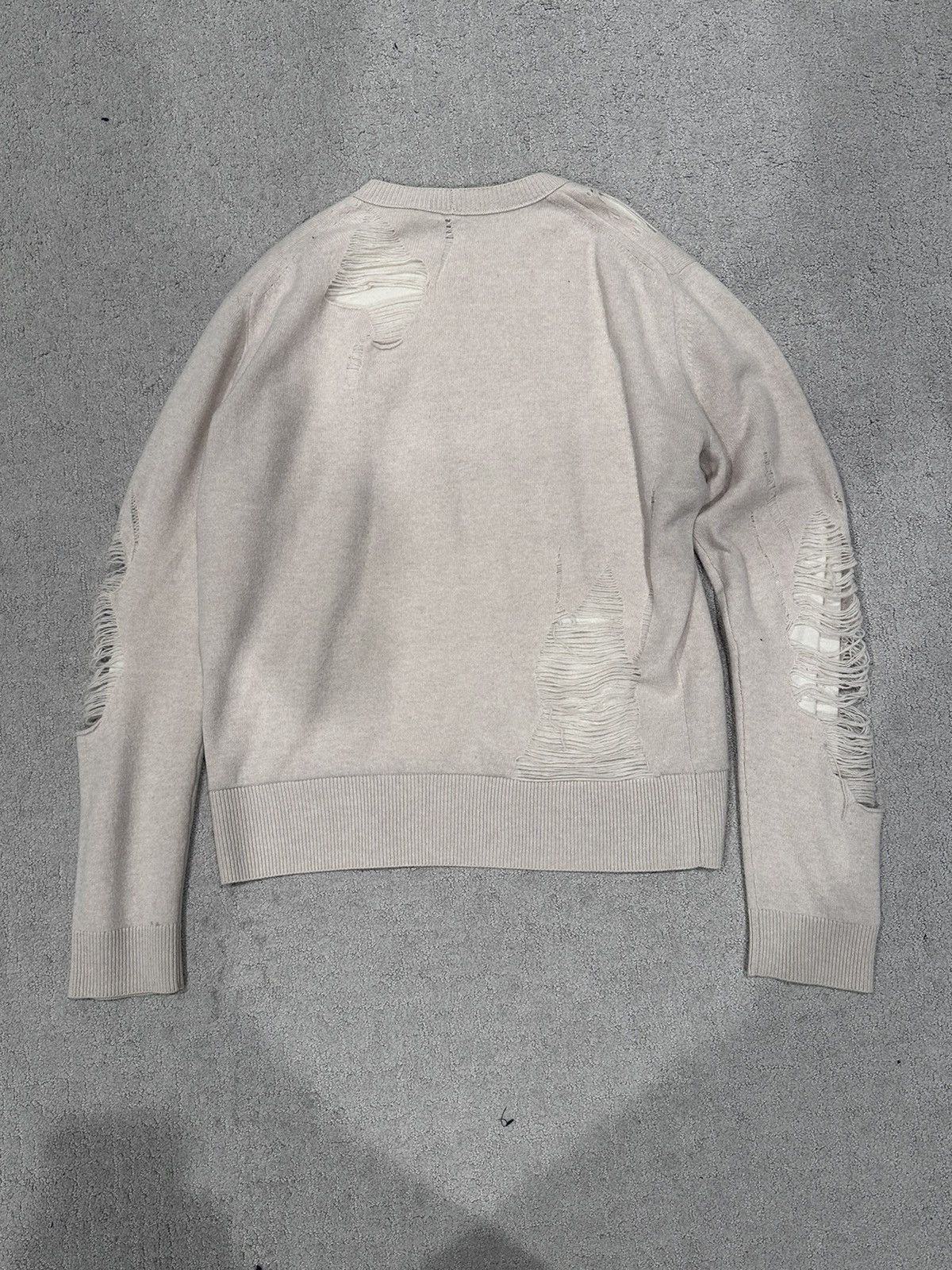Helmut Lang Distressed Helmut Lang Sweater Size US M / EU 48-50 / 2 - 2 Thumbnail