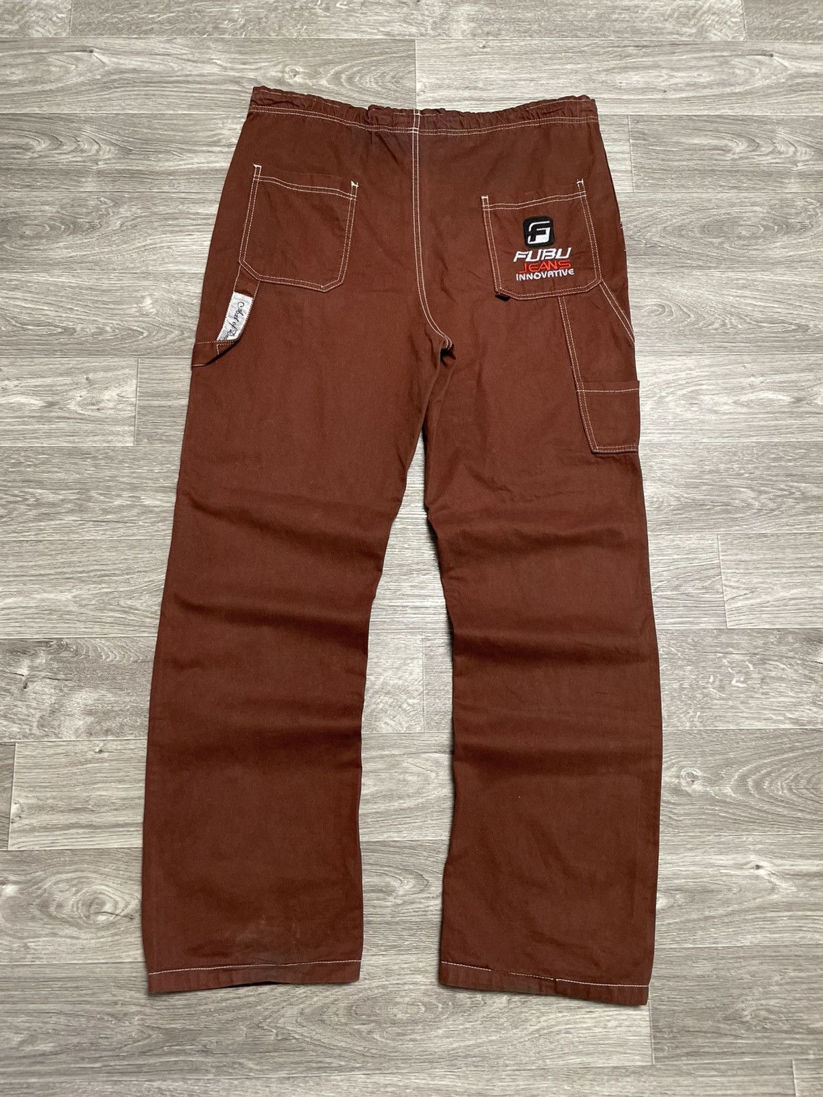 Vintage FUBU Brown Carpenter Pants Rap 90s