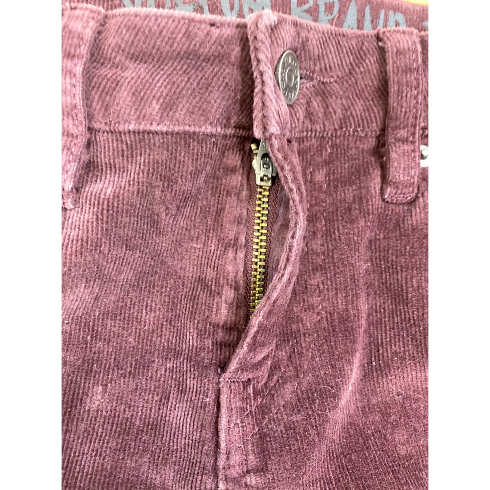 Volcom VINTAGE Volcom Womens Pants Corduroy Purple 25 Regular Waist 1 Dark Purple #2058 Size 25" / US 0 / IT 36 - 4 Thumbnail