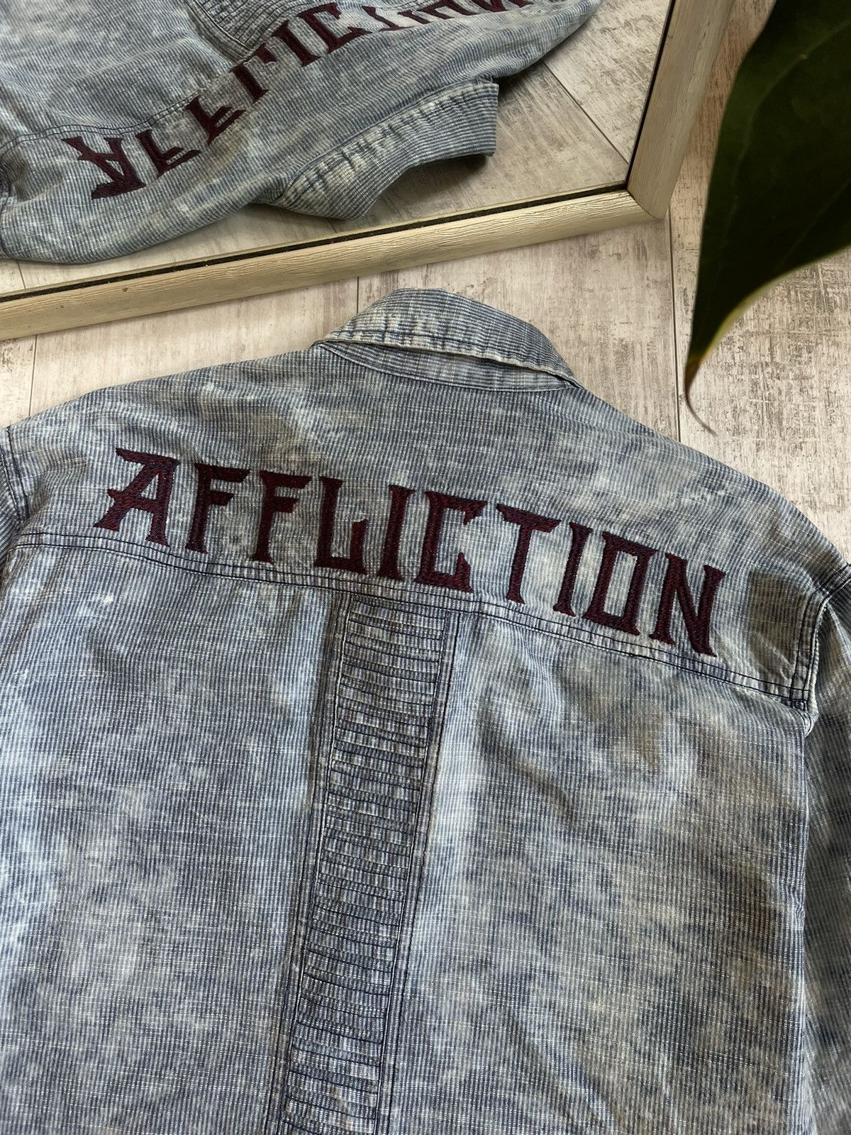 Affliction Vintage Y2K Affliction Shirt Long Sleeve 00’s Big Logo RARE Size US L / EU 52-54 / 3 - 6 Thumbnail