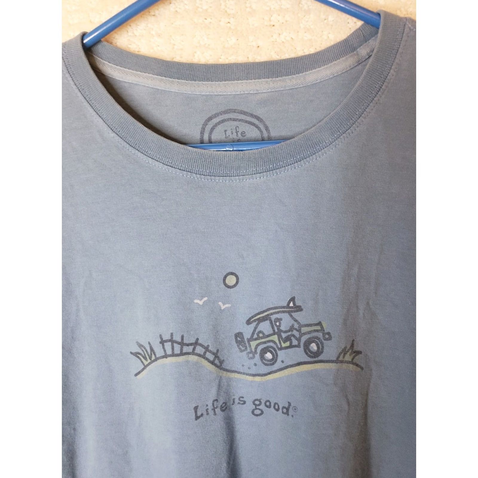 Life is Good Life is Good Men's T-Shirt L Blue Surf Beach Short Sleeve Tee Shirt Surf Board Jam Size US L / EU 52-54 / 3 - 4 Thumbnail