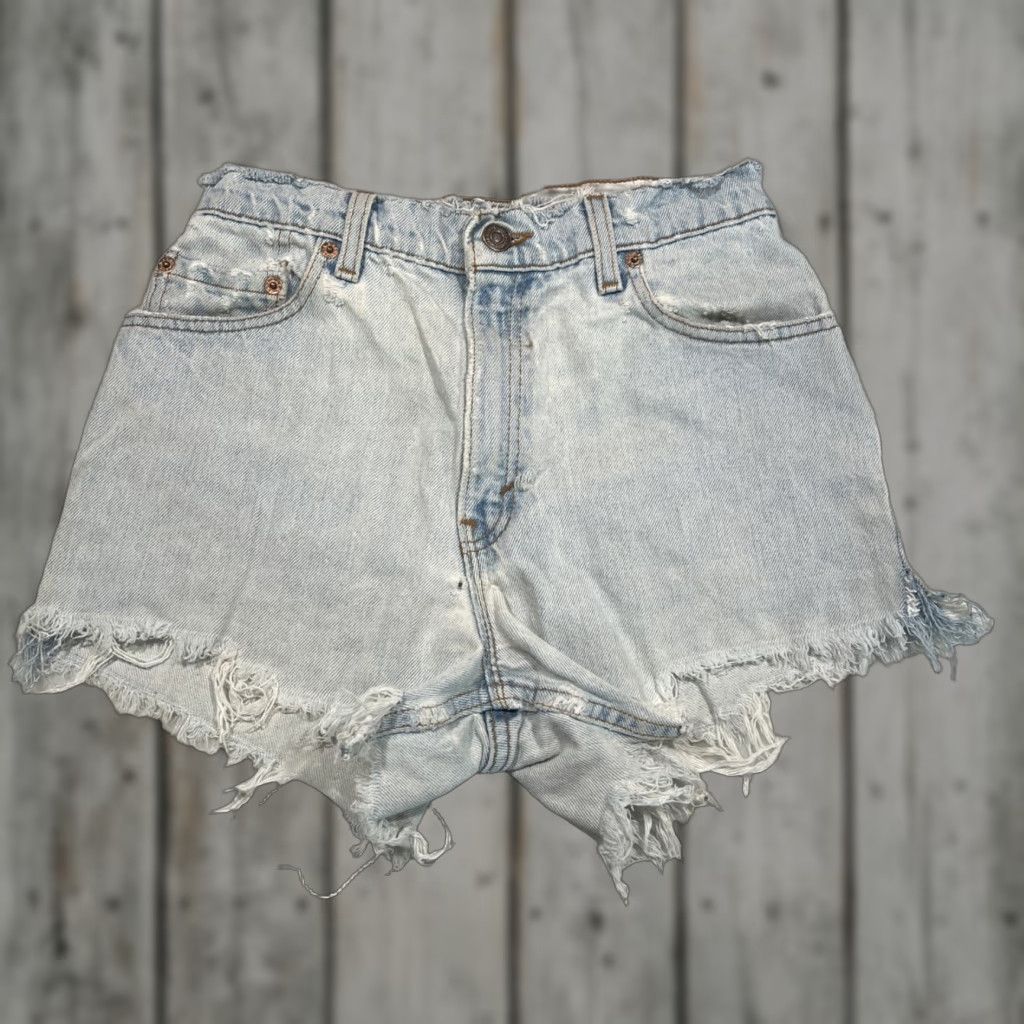 Levi's VINTAGE Levi's Denim Jean Shorts Womens 26 Waist 3” Inseam Daisy Dukes Trashed Denim Shorts Jeans Daisy Duke Cut-Off 60s 70s 80s Womens Size 28" / US 6 / IT 42 - 1 Thumbnail