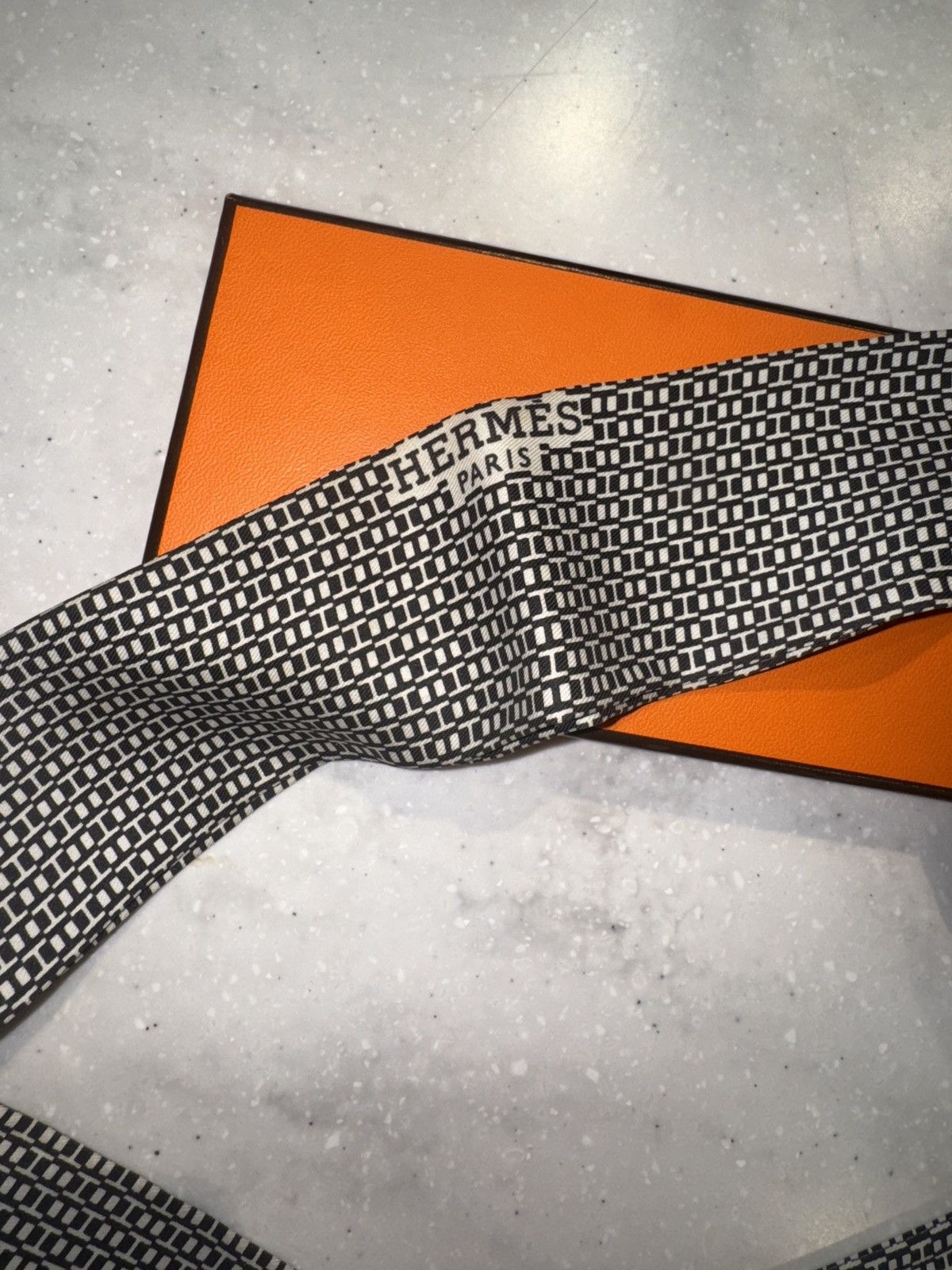 Hermes Hermès Tie-Scarf LA CRAVATE-FOULARD H-Print Size ONE SIZE - 6 Thumbnail