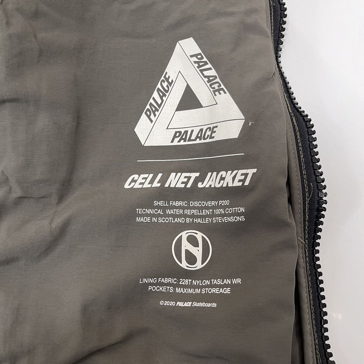 Palace Palace Cell Net Jacket Olive | Grailed