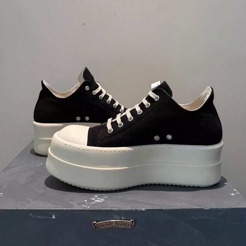 Rick Owens rick owens Double Line New Platform Low Top Big Converse Bo Size US 9 / EU 42 - 4 Thumbnail