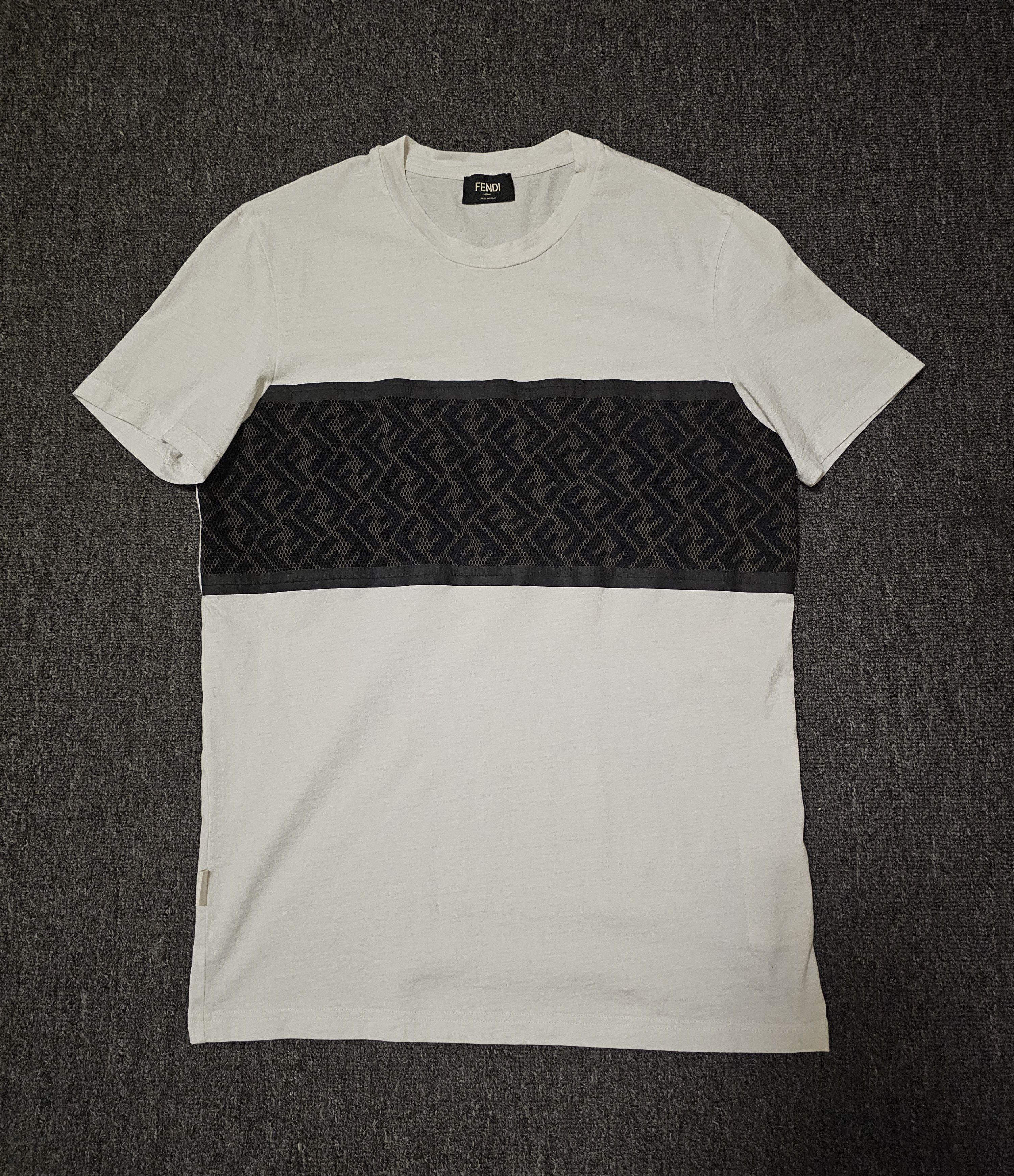 Fendi Fendi Women's White FF T-Shirt Size M Size US S / EU 44-46 / 1 - 1 Thumbnail
