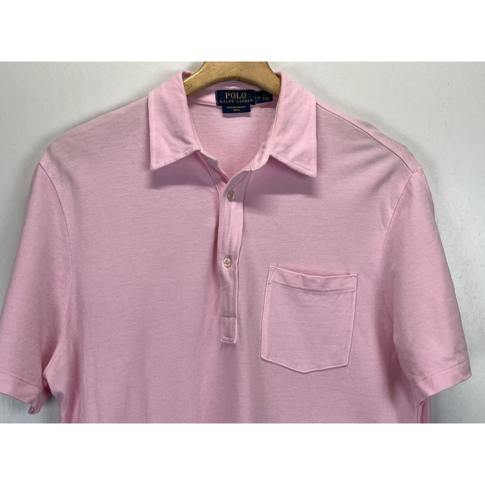 Polo Ralph Lauren Mens Polo Ralph Lauren Featherweight Meah Polo Shirt Sz M VGUC Pink Size US M / EU 48-50 / 2 - 3 Thumbnail