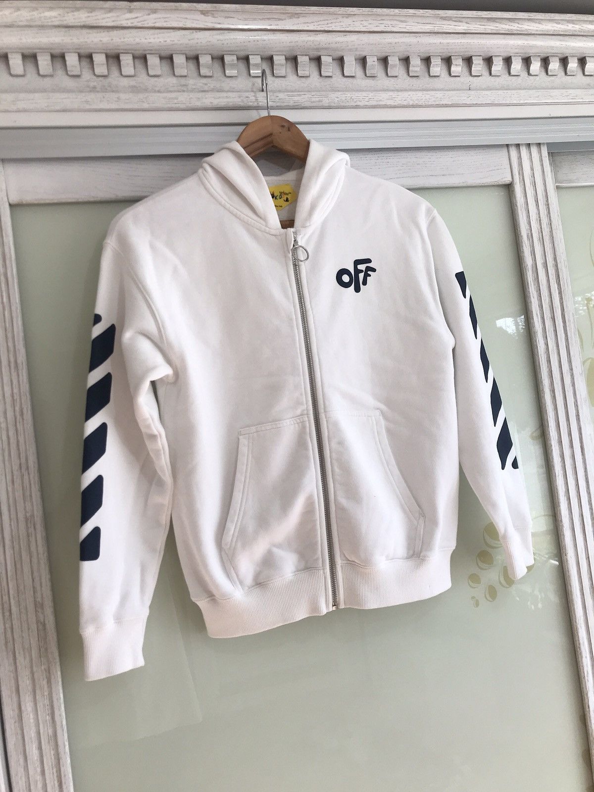 Off-White Off-White Virgil Adloh Kids Logo Printed Zipped Hoodie Size US XXS / EU 40 - 3 Thumbnail