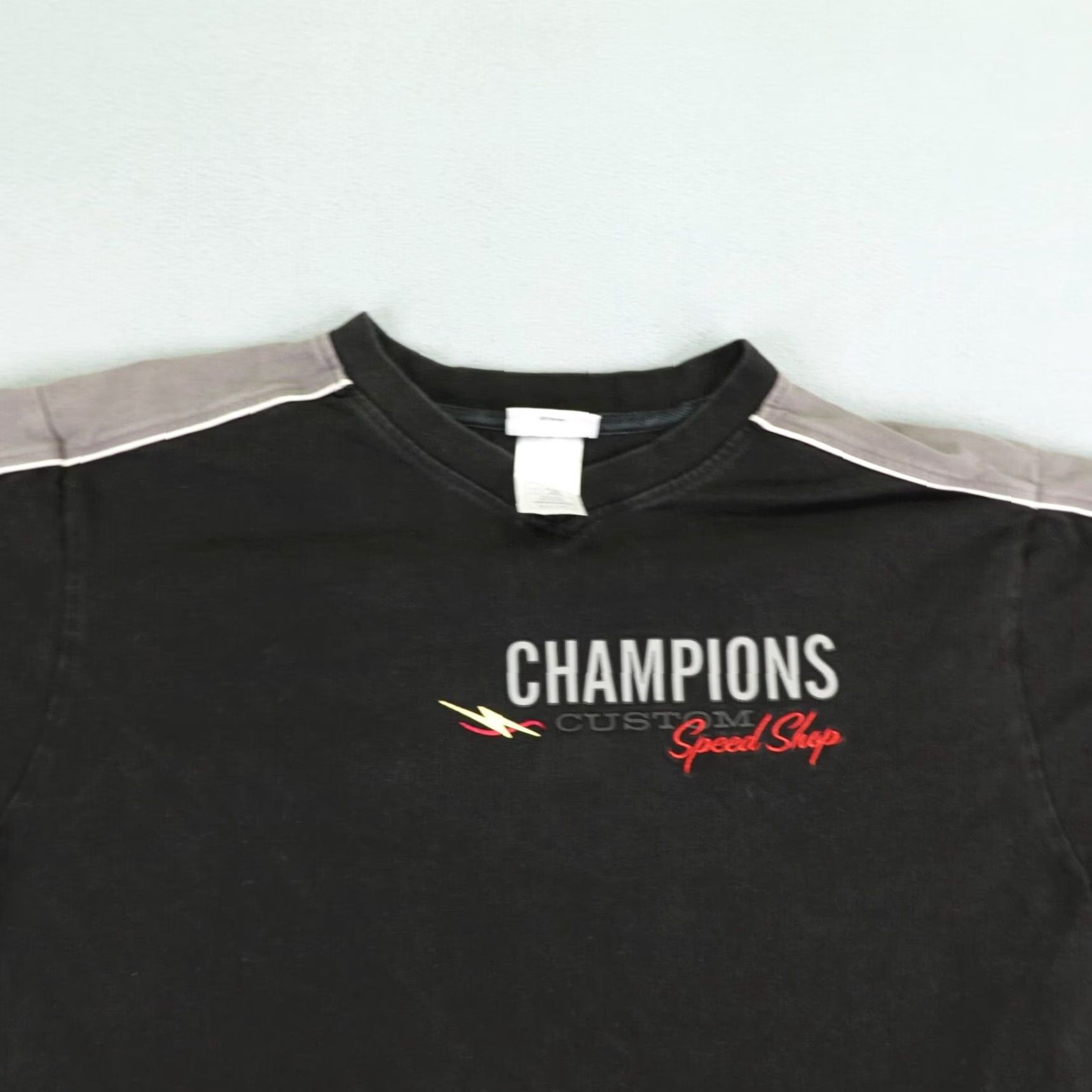 Disney Disney Cars Shirt Mens Large Black Radiator Springs Logo Embroidered Cotton T‑Shirt 90s Style Fans Mens Long Sleeve Crewneck Size US L / EU 52-54 / 3 - 2 Thumbnail