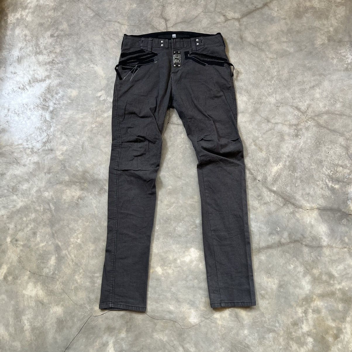 image of Marithe Francois Girbaud Pants in Grey Black, Men's (Size 34)