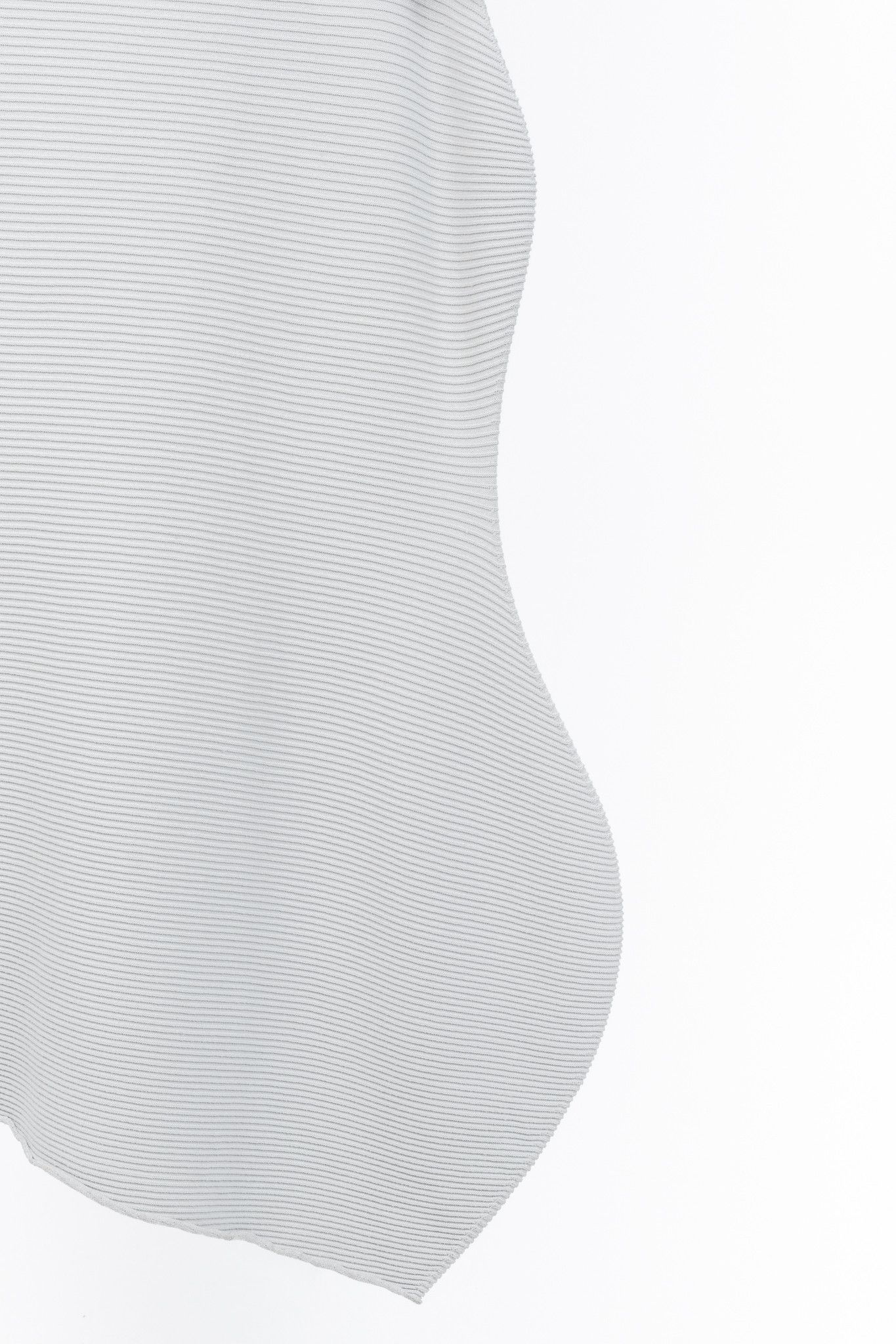 Issey Miyake Issey Miyake SS/23 Concretion Light Grey Ribbed Midi Dress Size M / US 6-8 / IT 42-44 - 7 Thumbnail
