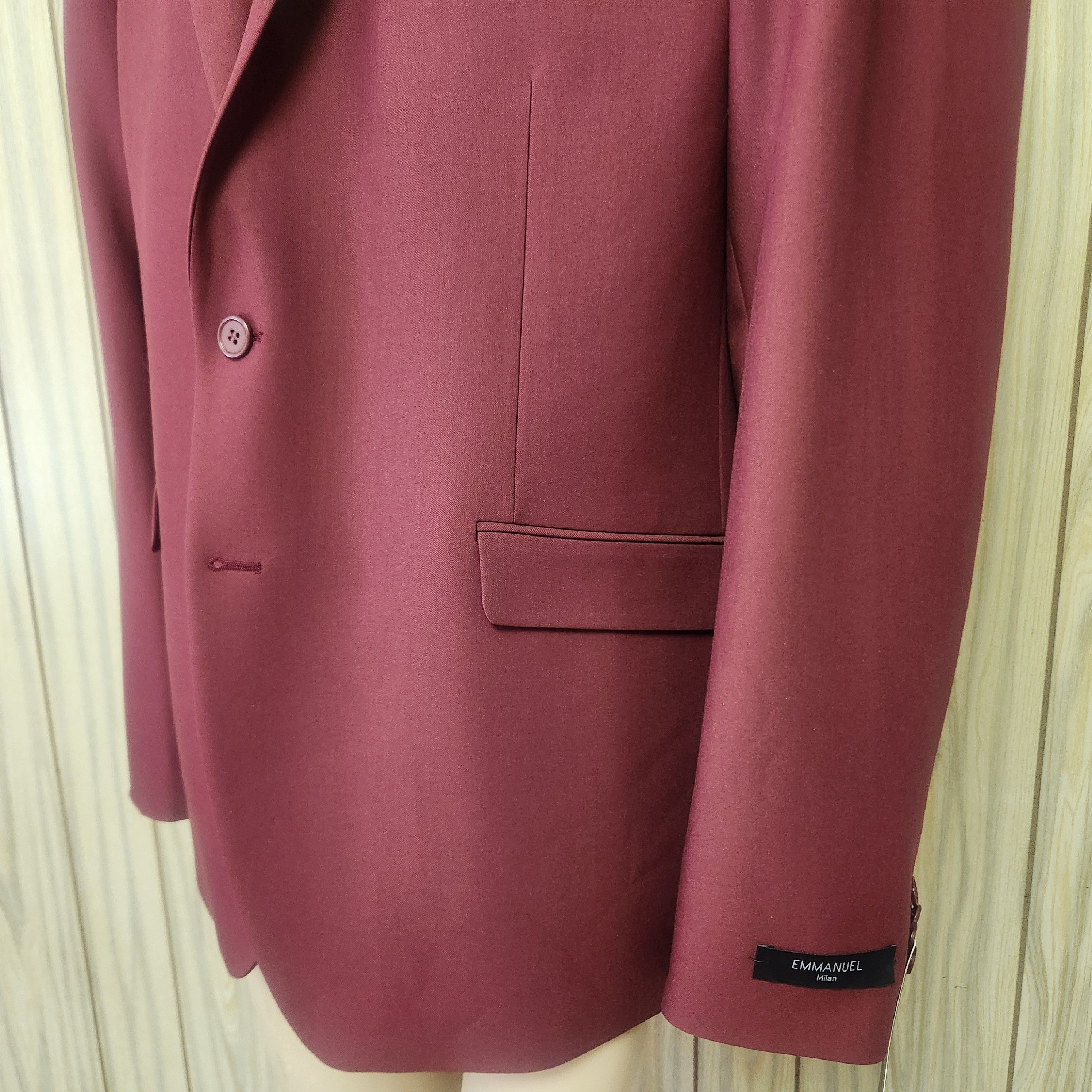 Other dark red sport coat 54R Emmanuel Italy NWT Size 54R - 4 Thumbnail