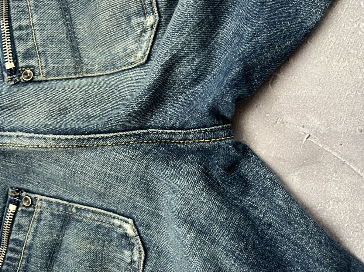 Diesel VINTAGE DIESEL KEATE Y2K STYLE WASHED BLUE ZIP POCKET JEANS Size 28" / US 6 / IT 42 - 13 Thumbnail